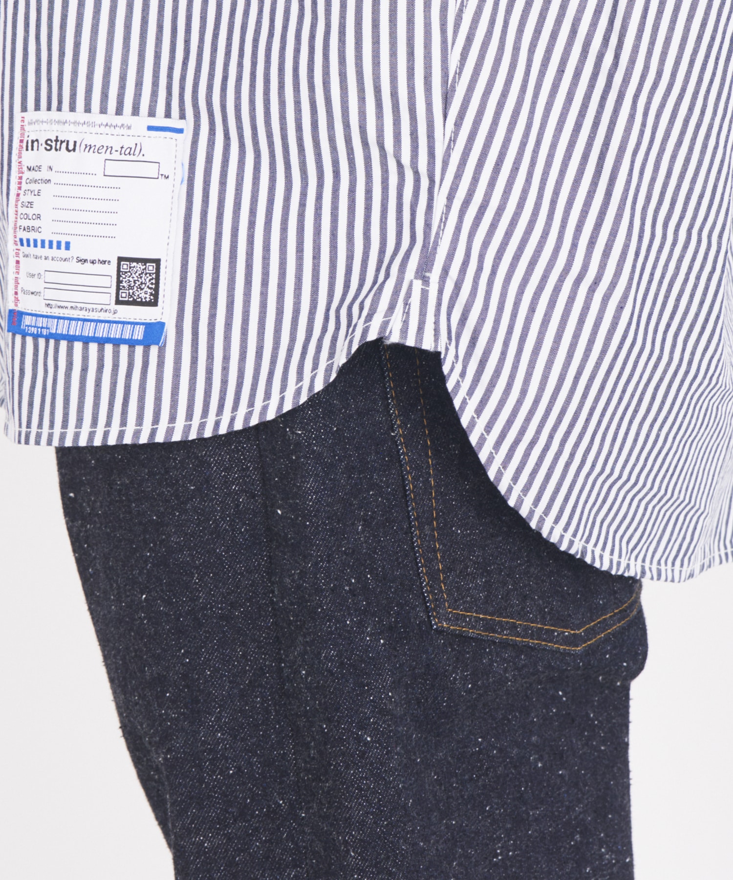 HIGH DENSITY OX STAND COLLAR SS SHIRTS Maison MIHARA YASUHIRO