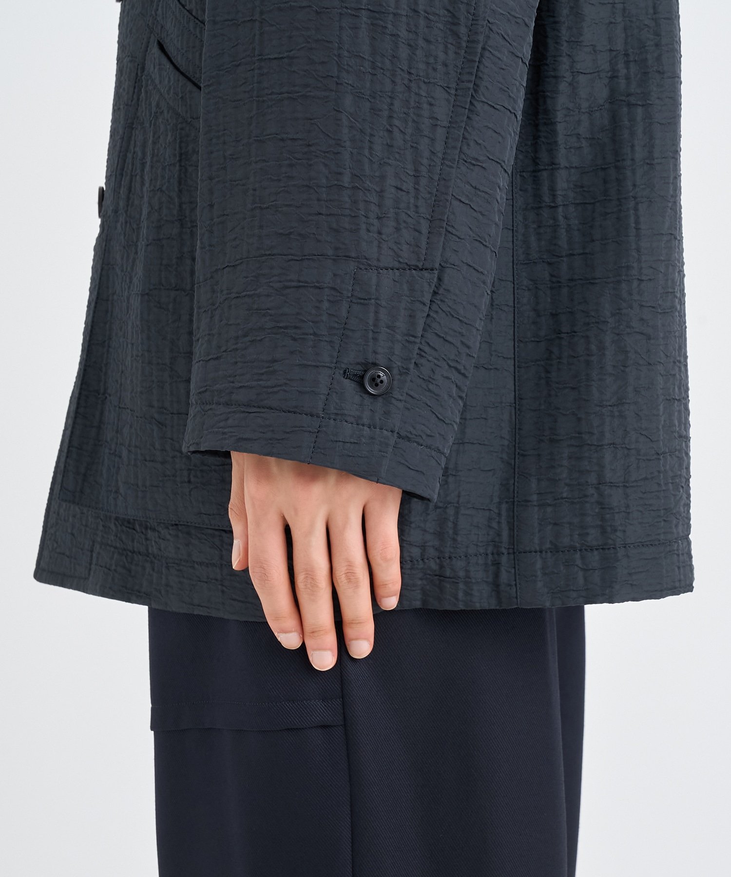 LEATHER -COLLAR JACKET IRENISA