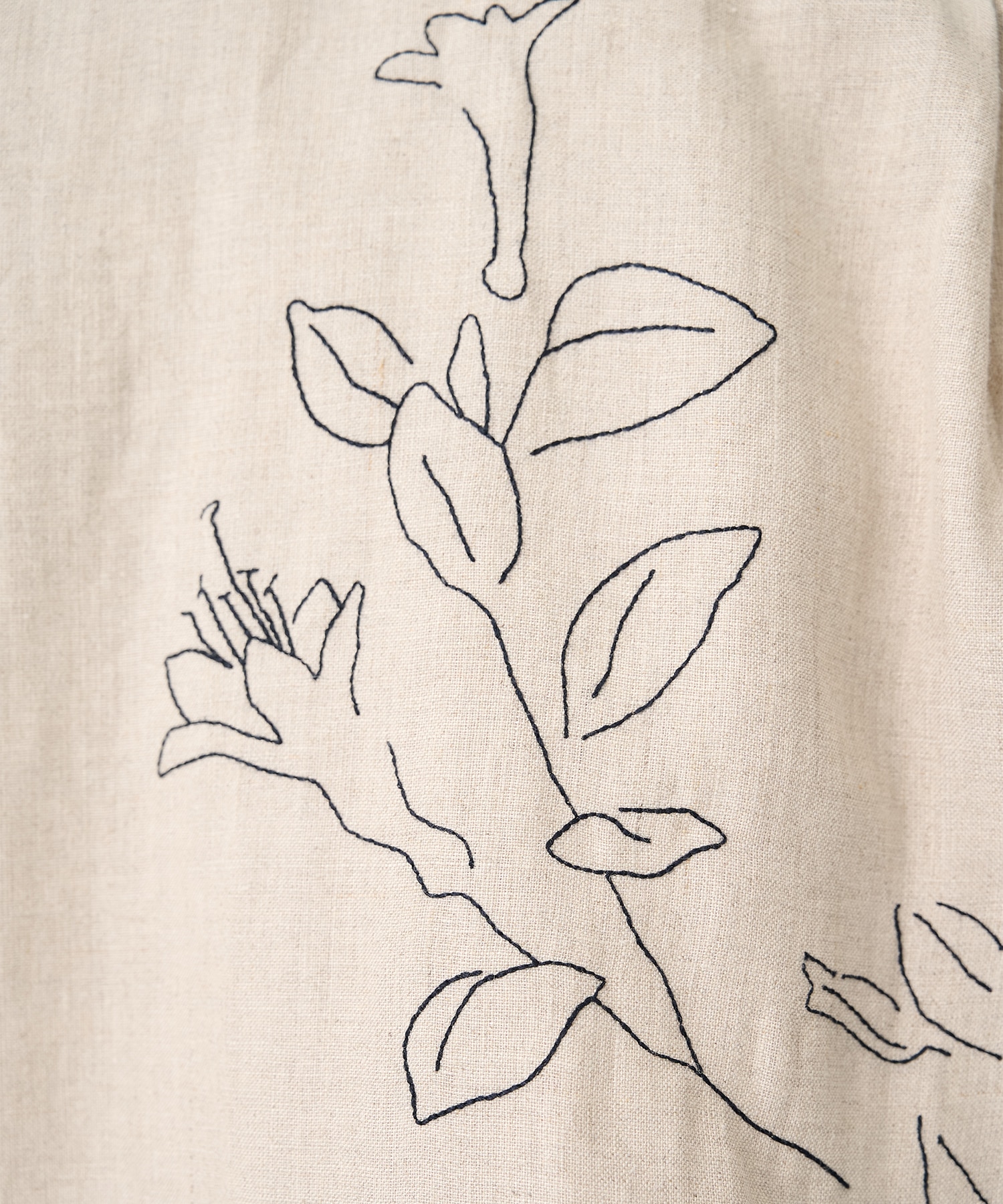 別注THE SS SHIRT LINEN EMBROIDERY TANAKA