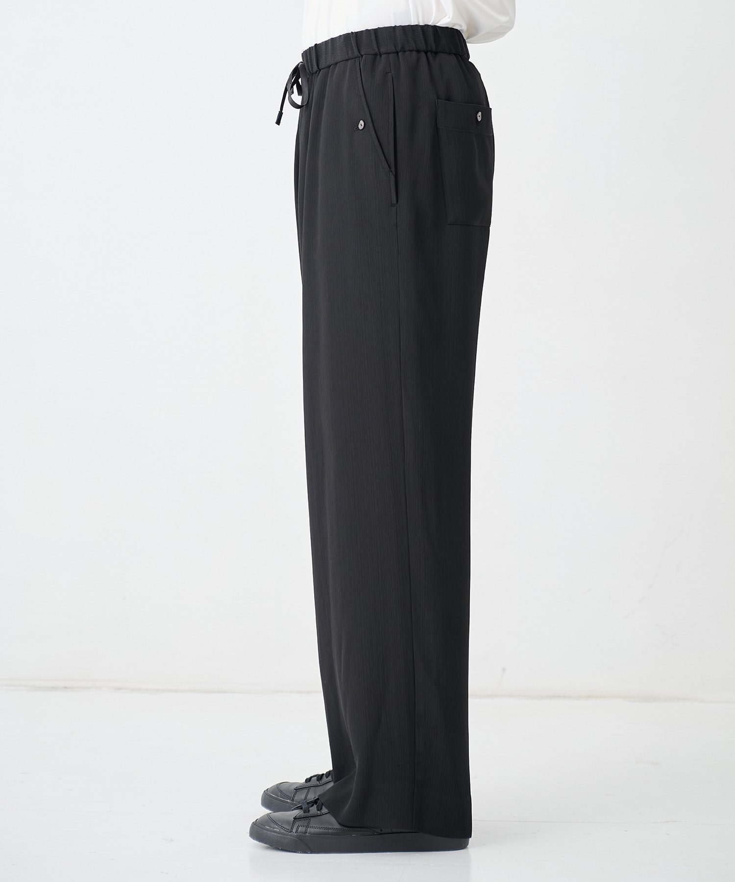 SILK α Pleats Summer Easy Pants SILK α