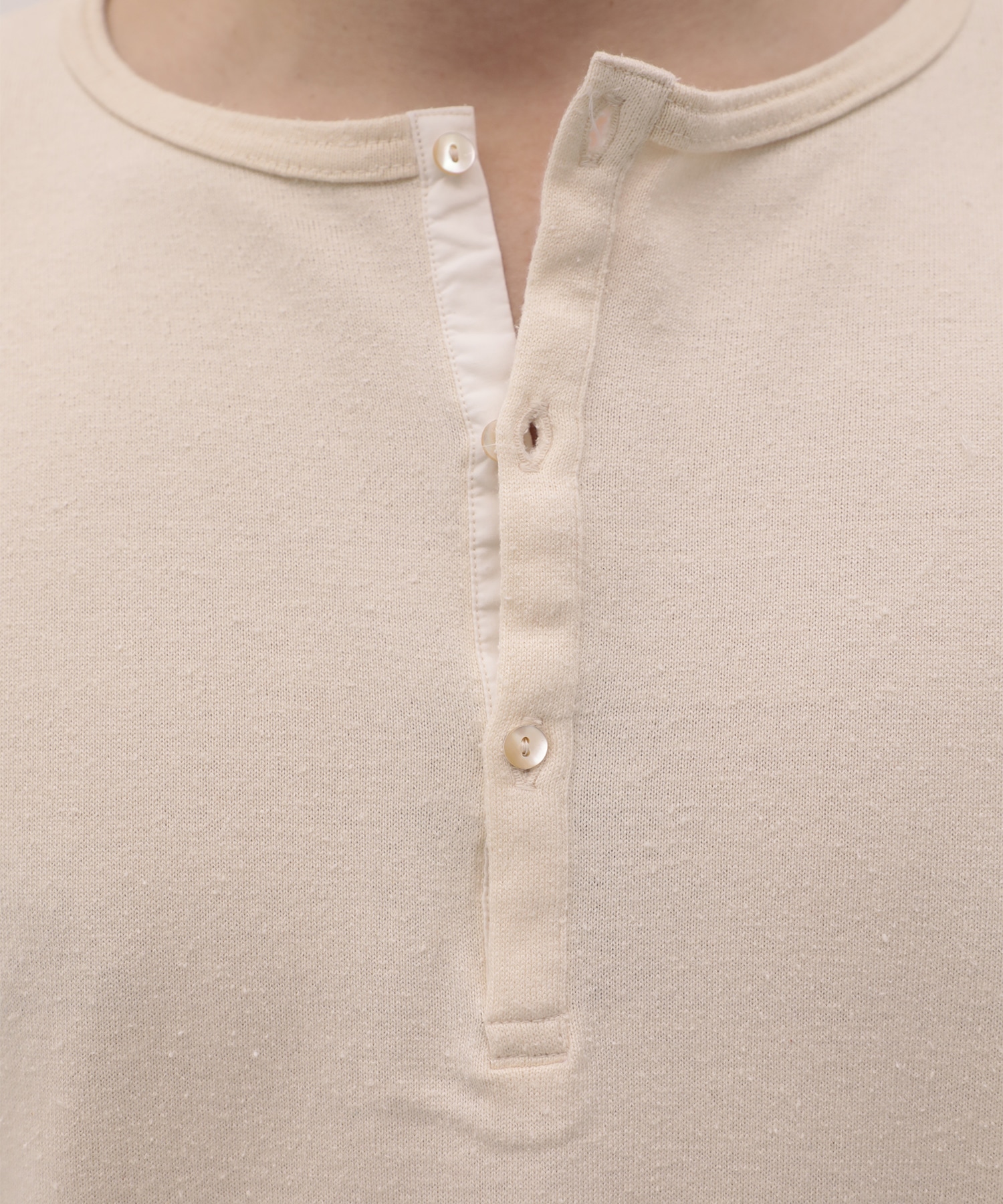 SILK α Henry Neck L/S Tee SILK α