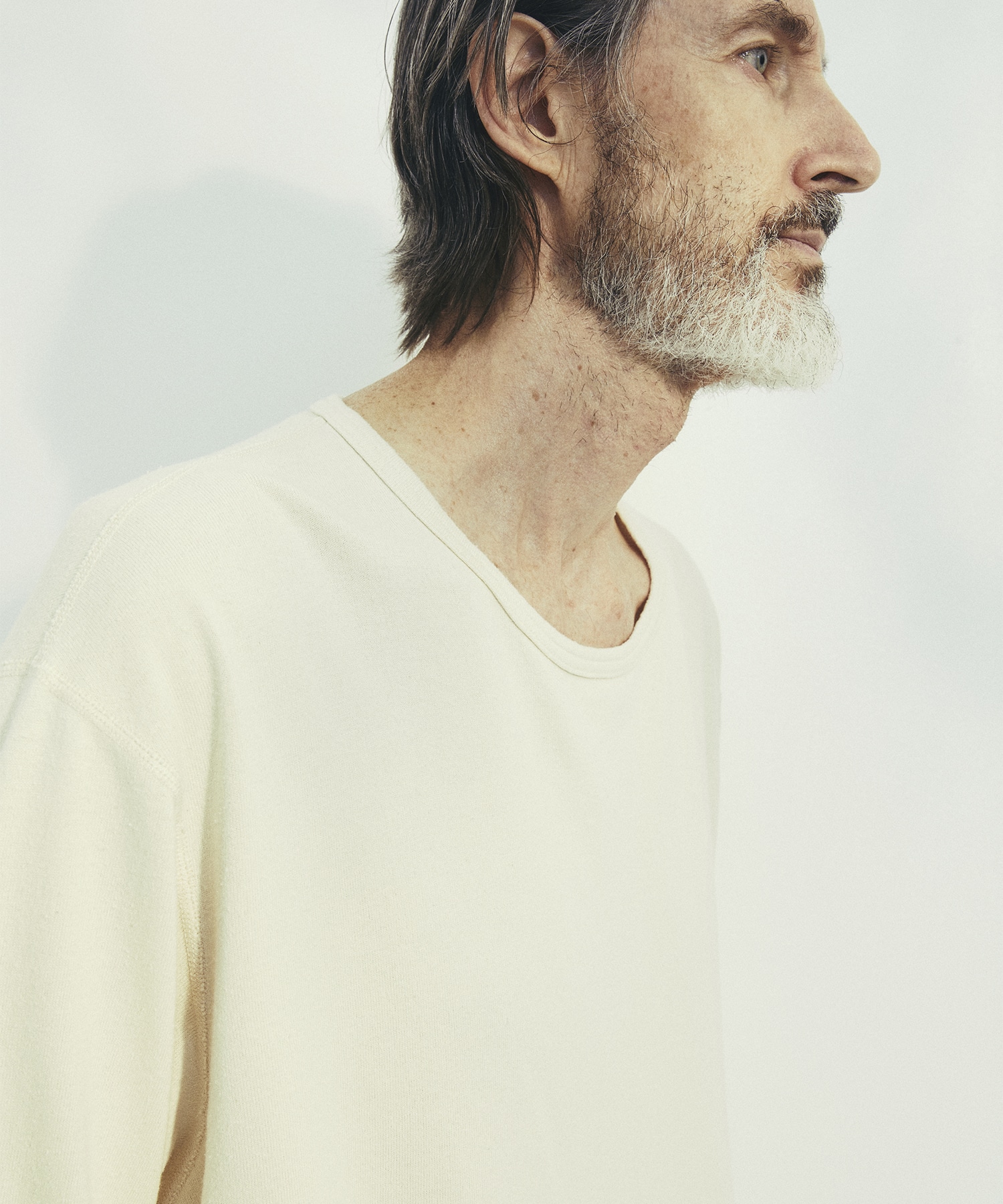 SILK α U-Neck L/S Tee SILK α