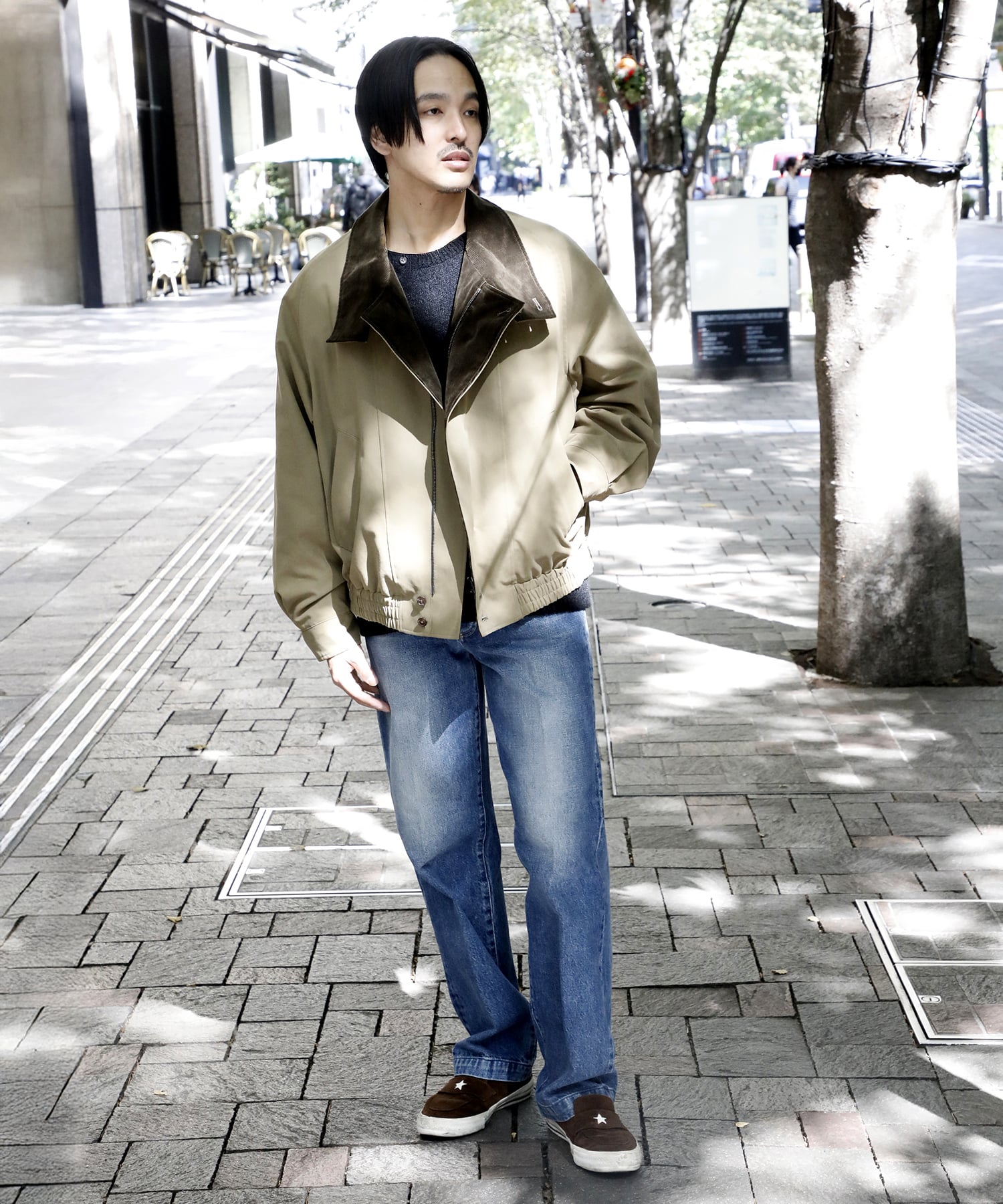 【イレニサ】別注STAND COLLAR ZIP BLOUSON IRENISA