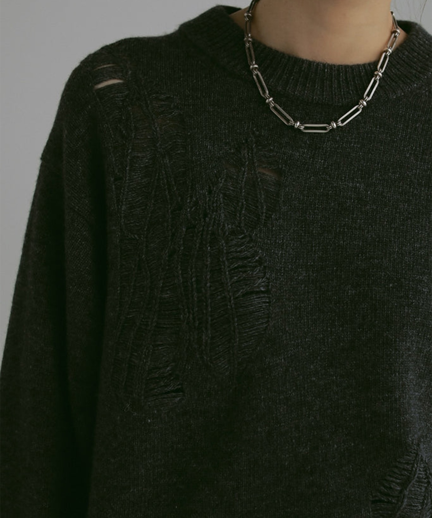 embroidery knit pullover Louren