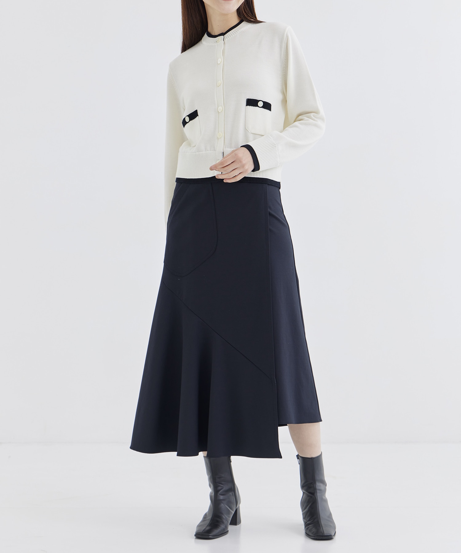 MAT WASHABLE HIGH FANCTION JARSEY WRAP SKIRT THE TOKYO