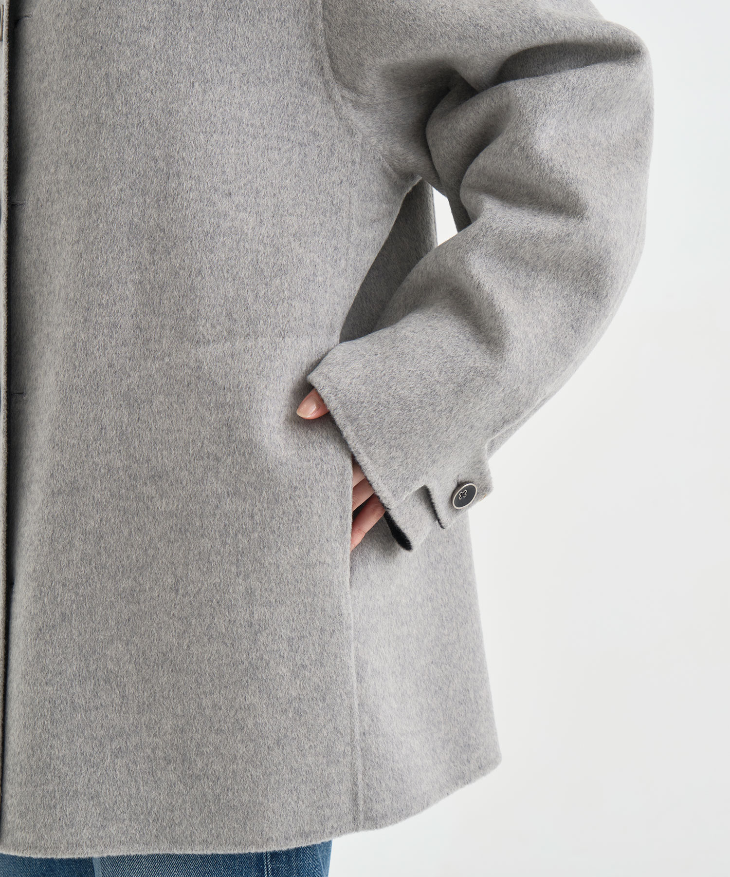 CASHMERE REVERSIBLE SHORT COAT THE TOKYO