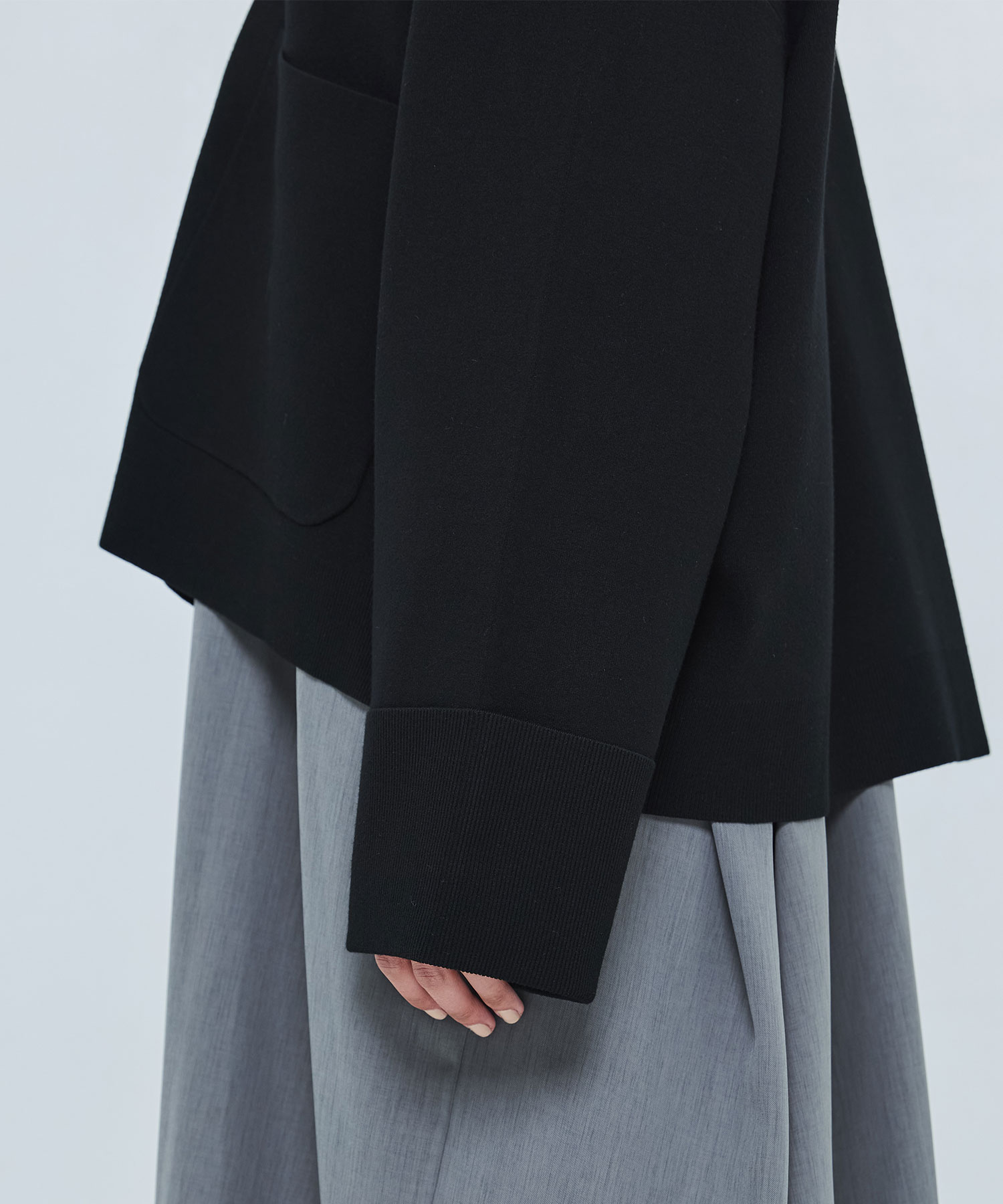 BOX WIDE-CARDIGAN ENFOLD