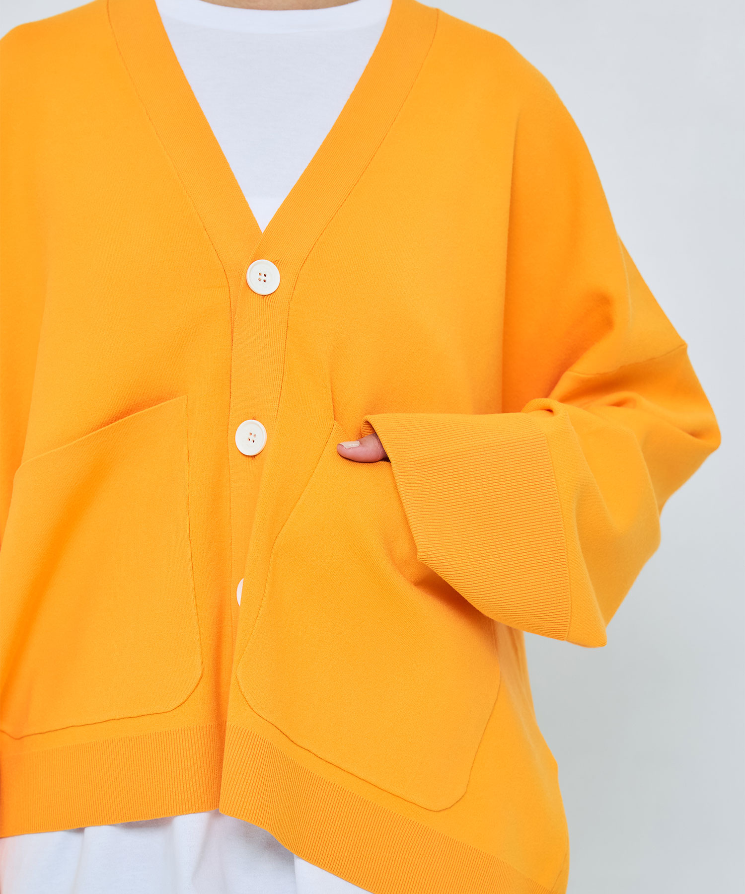 BOX WIDE-CARDIGAN ENFOLD