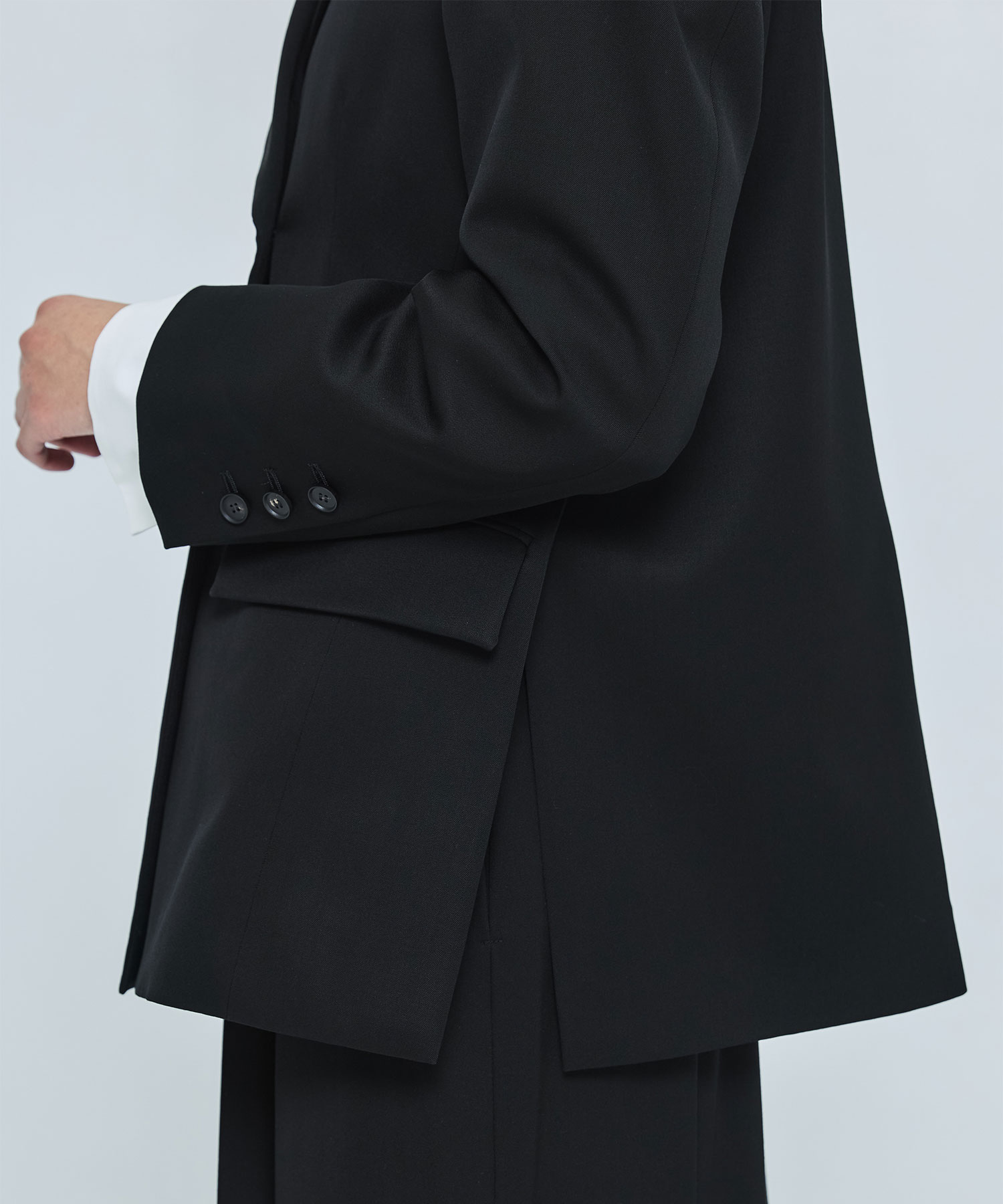 WIDE-SHOULDER DOUBLE JACKET ENFOLD