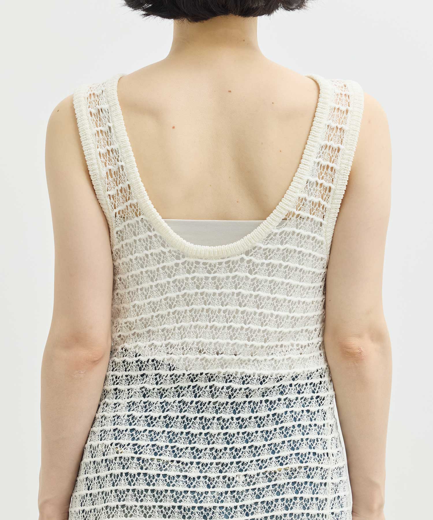 lacework knit one piece Louren
