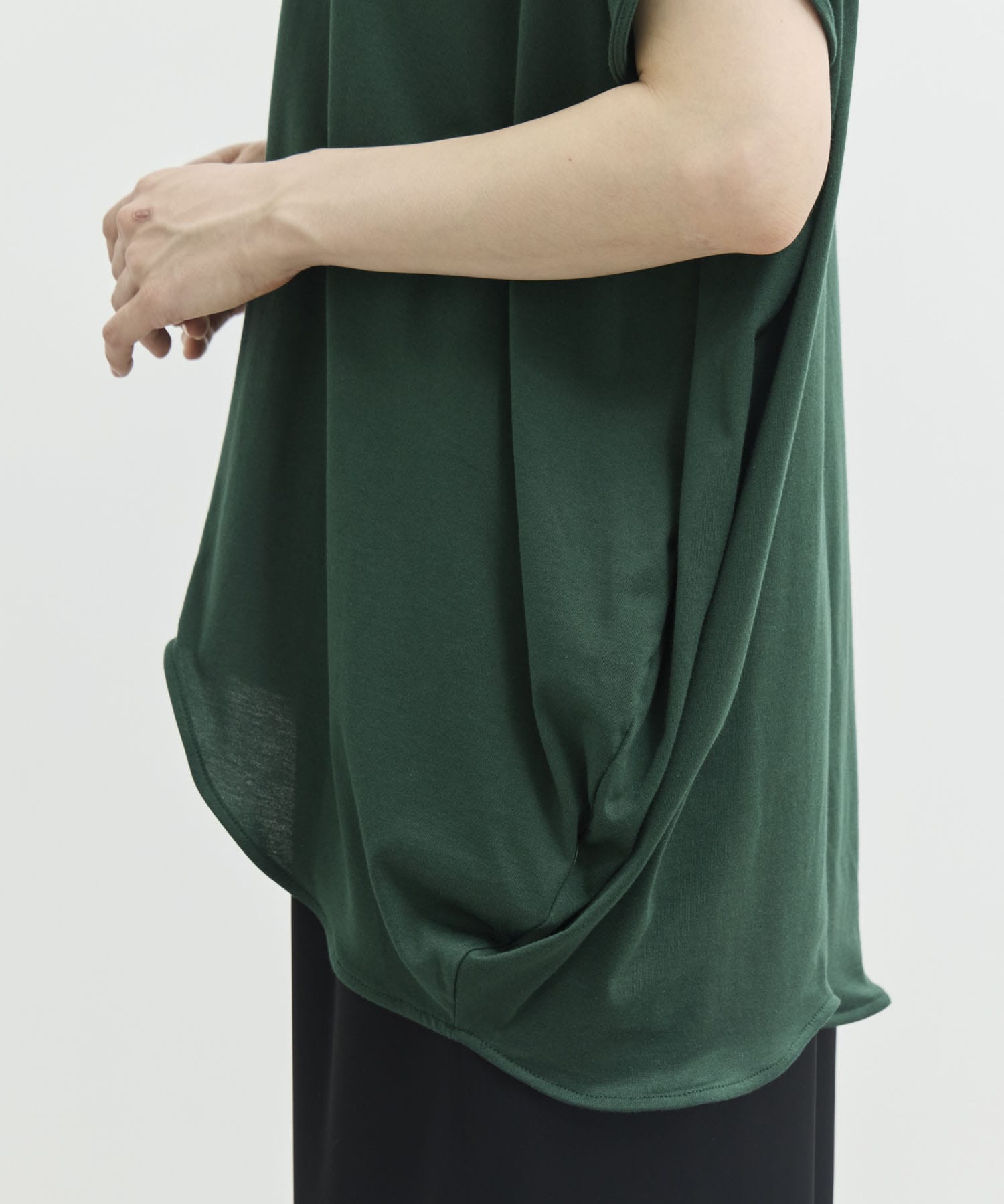 SCALLOP WIDE T-SHIRT ENFOLD