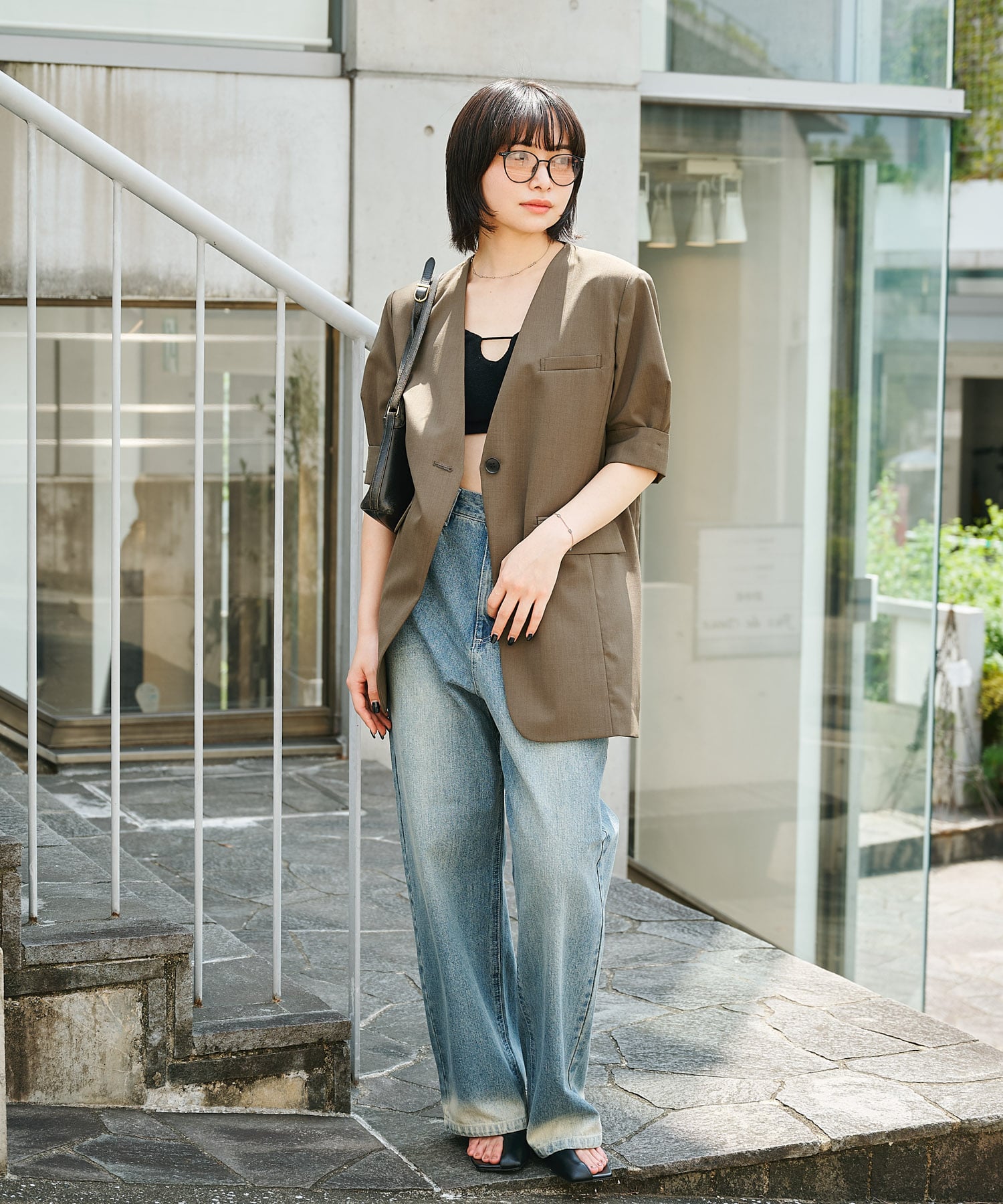 bleach hem denim(36 BLUE): Louren: WOMENS｜THE TOKYO ONLINE