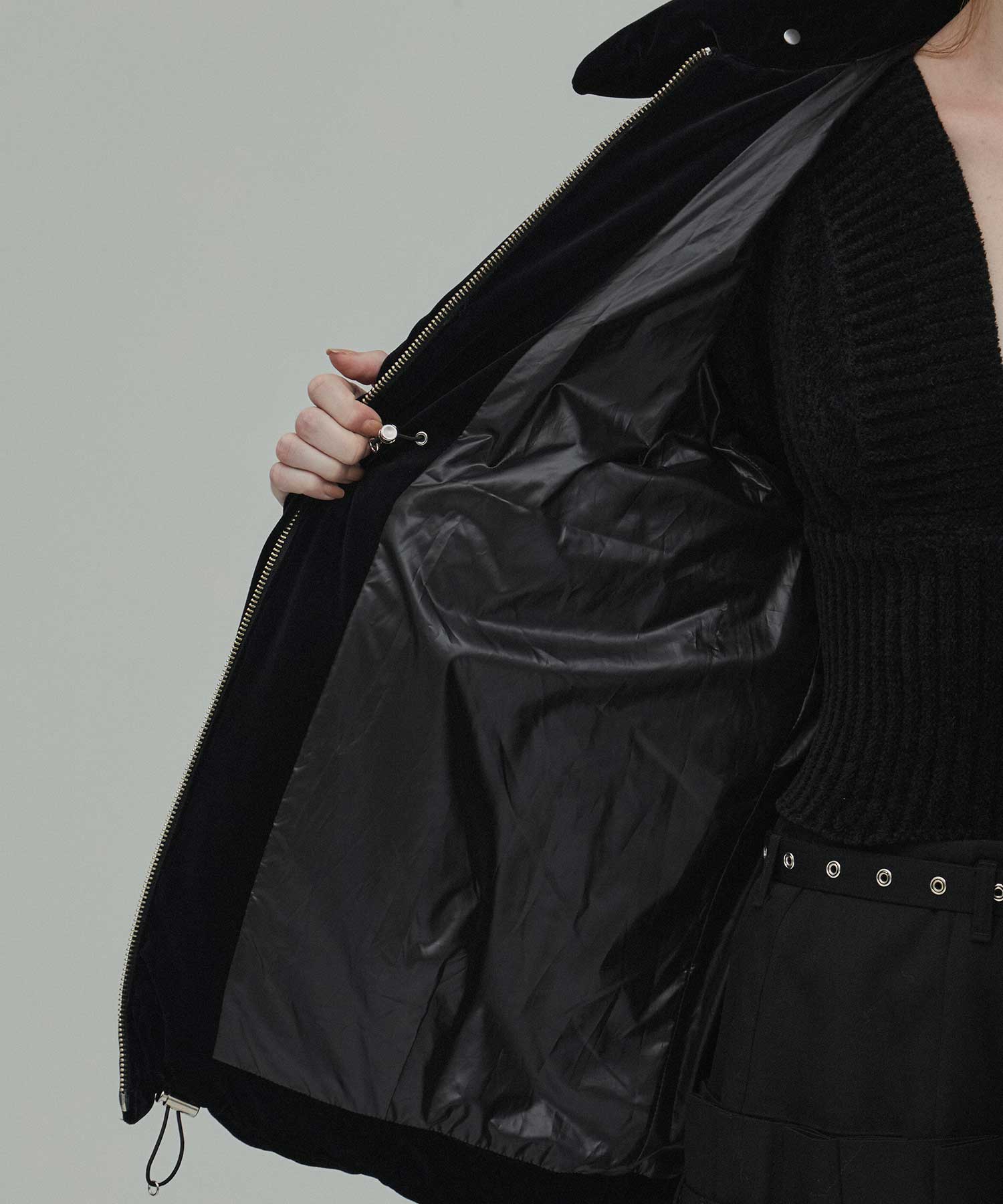 Velour down coat FETICO