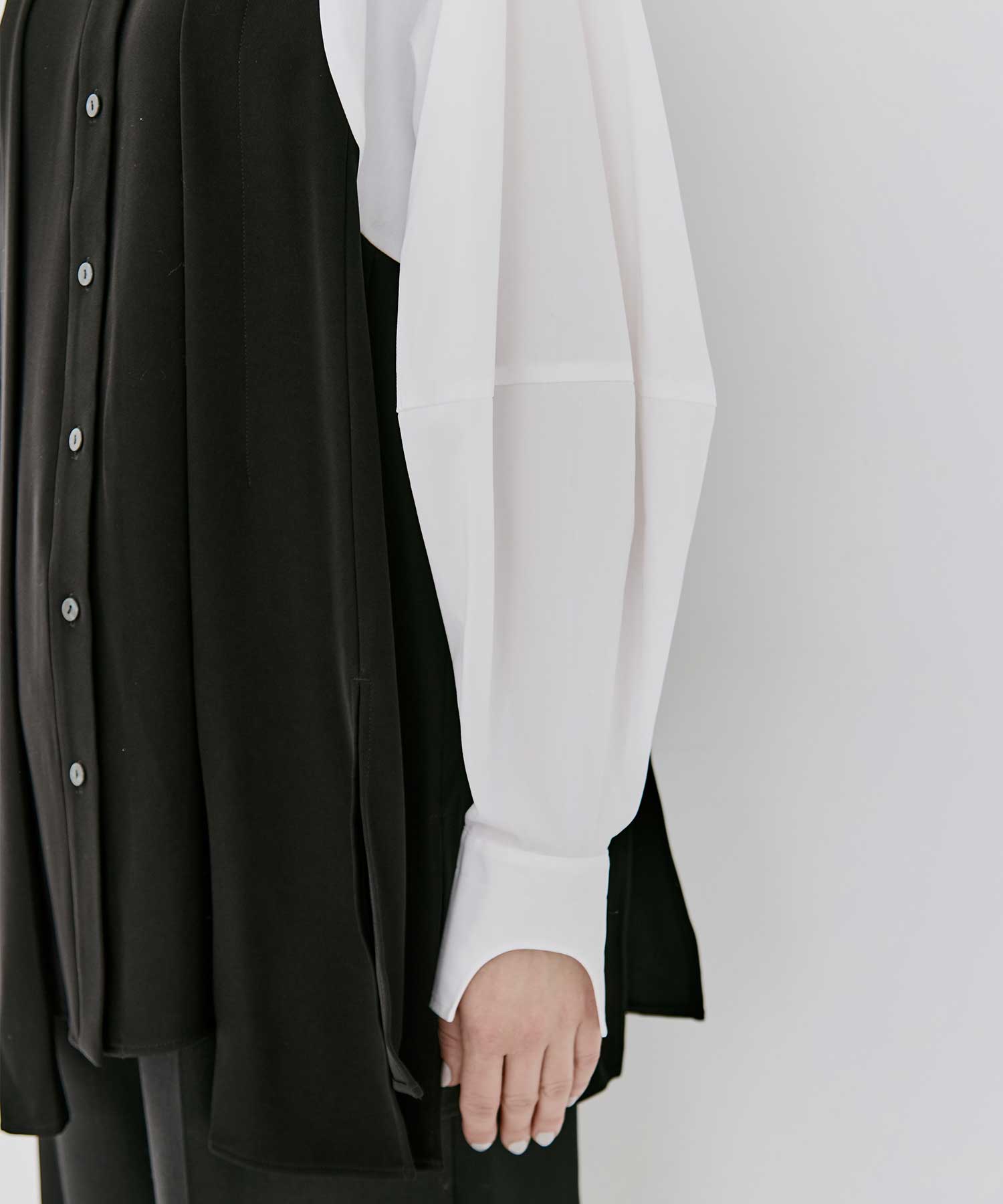PANEL-HEM PULLOVER(38 BLACK): ENFOLD: WOMENS｜THE TOKYO ONLINE STORE