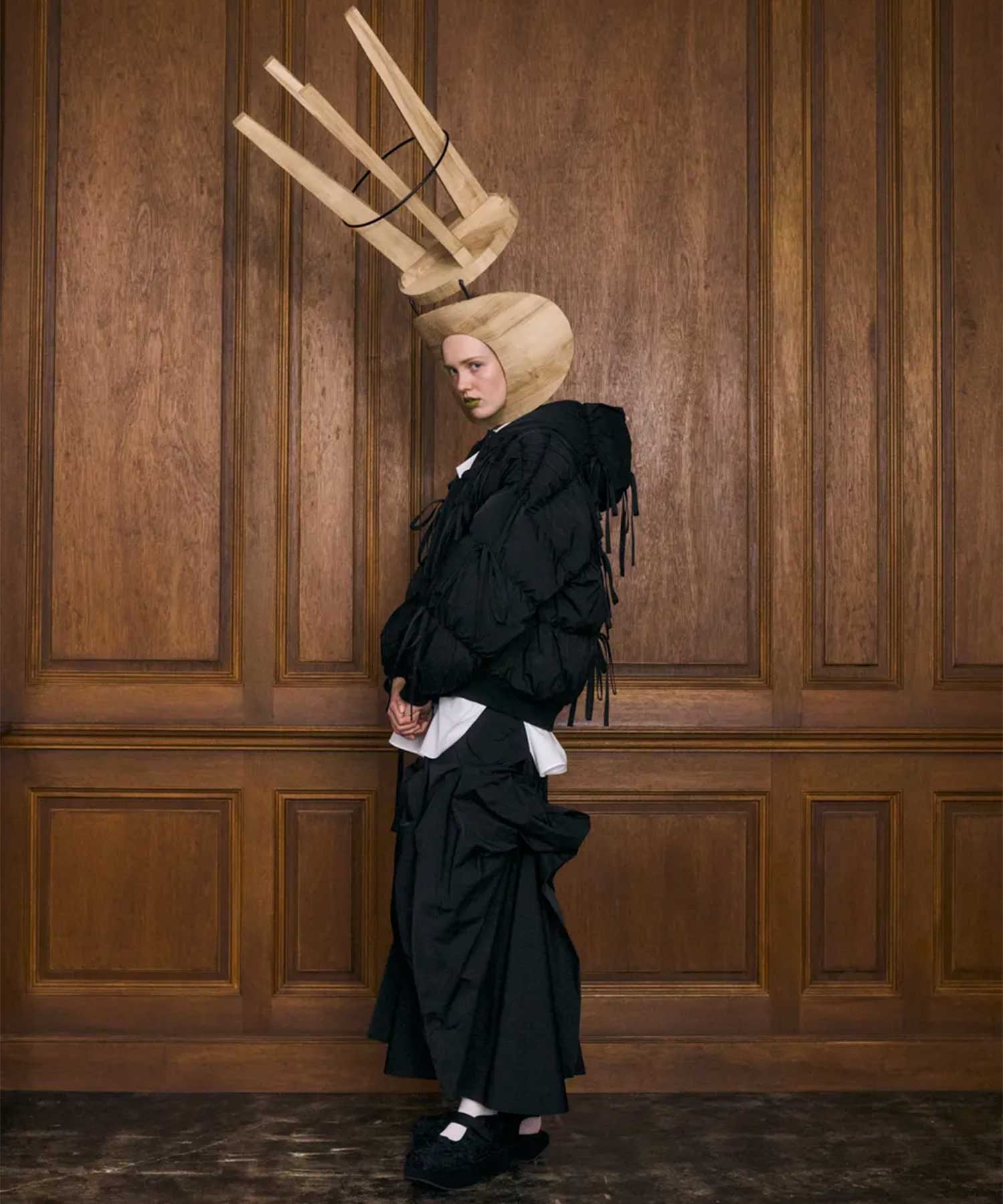 RIBBON DOWN-JAKET ENFOLD