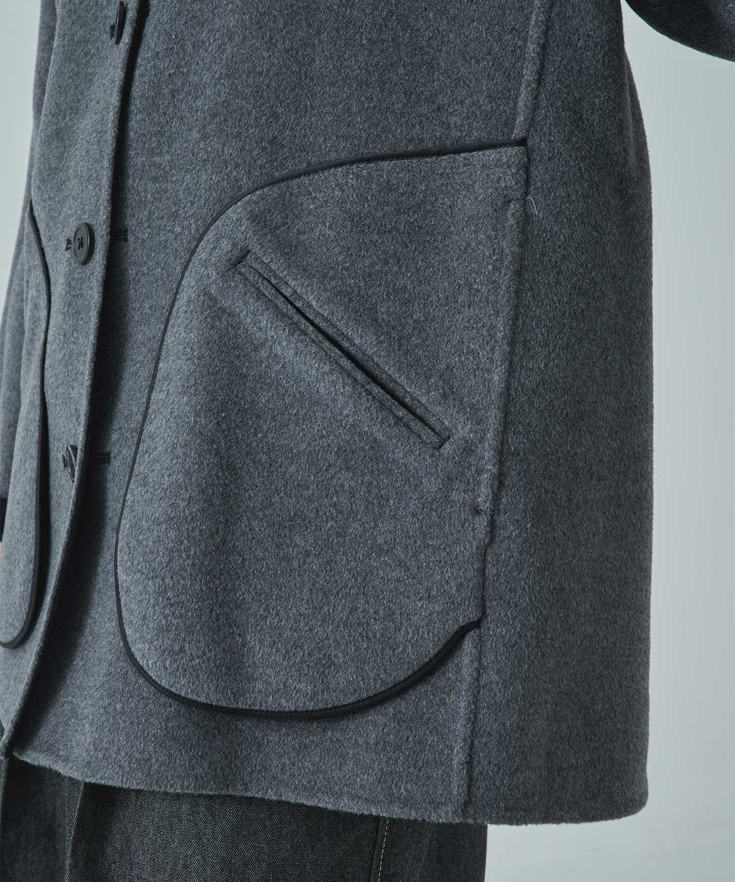 CASHMERE/SILK/WOOL SHORT COAT THE TOKYO