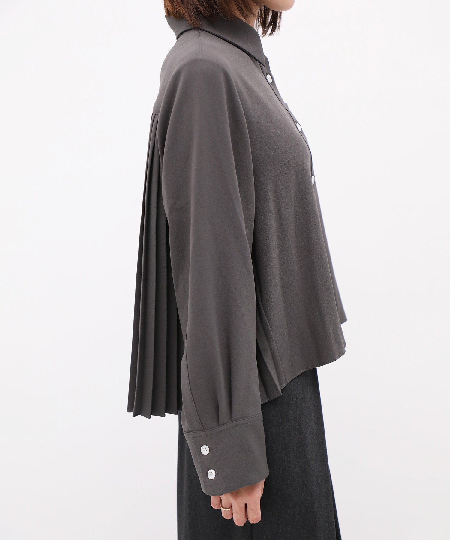 別注 Back Pleats L/S Shirt EZUMi