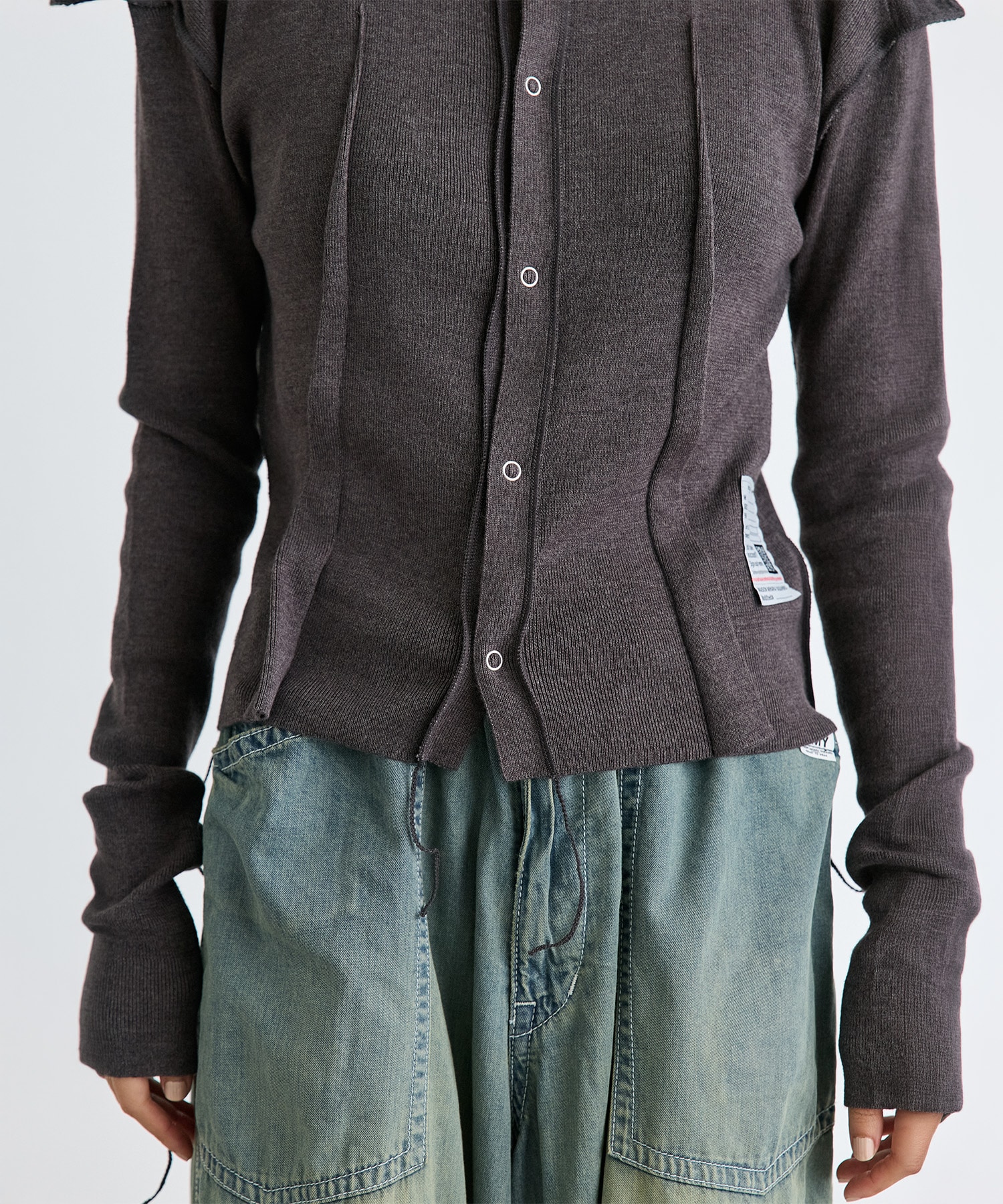 INSIDE OUT KNIT CARDIGAN Maison MIHARA YASUHIRO