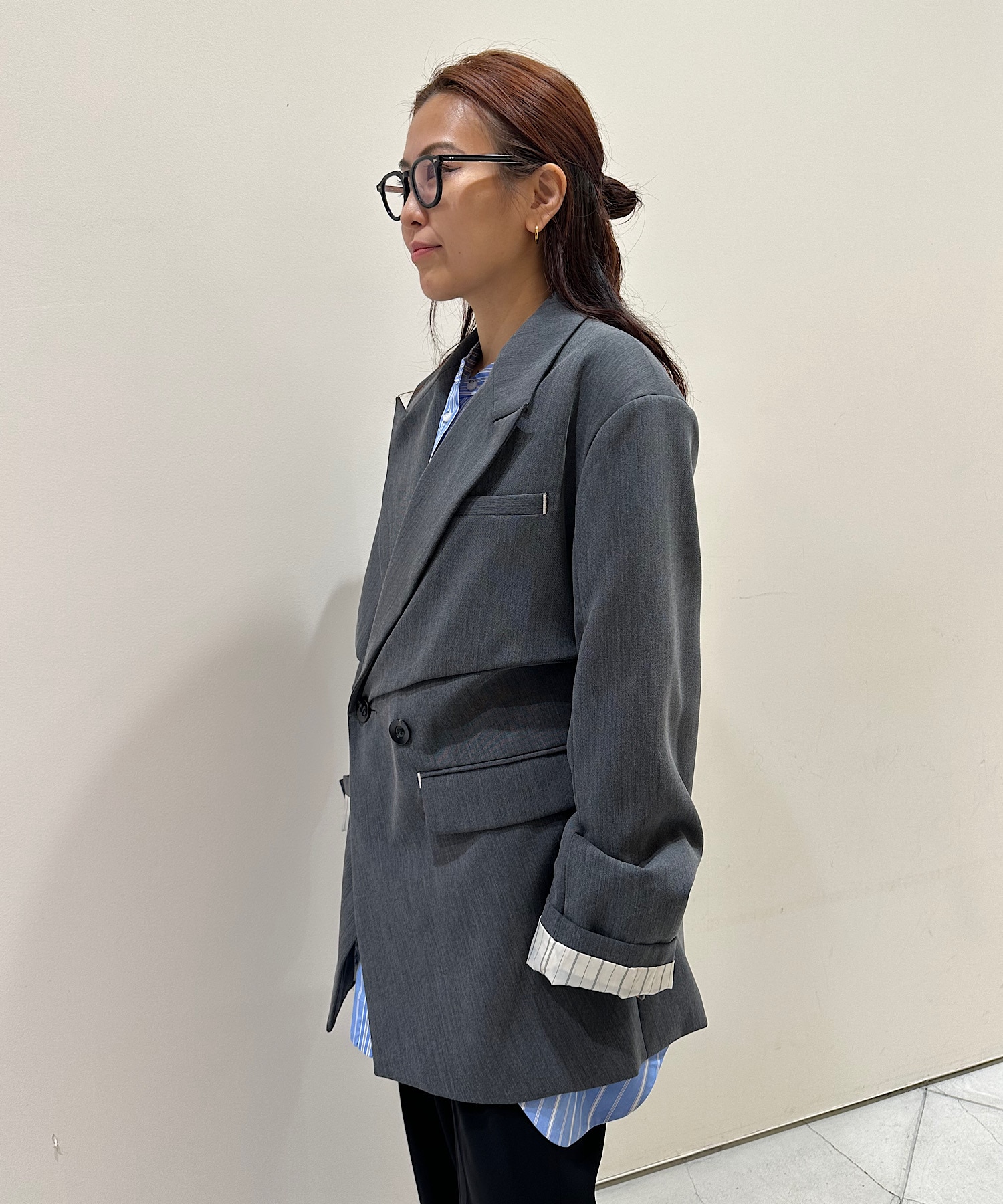 TUCK DETAIL JACKET OMMO