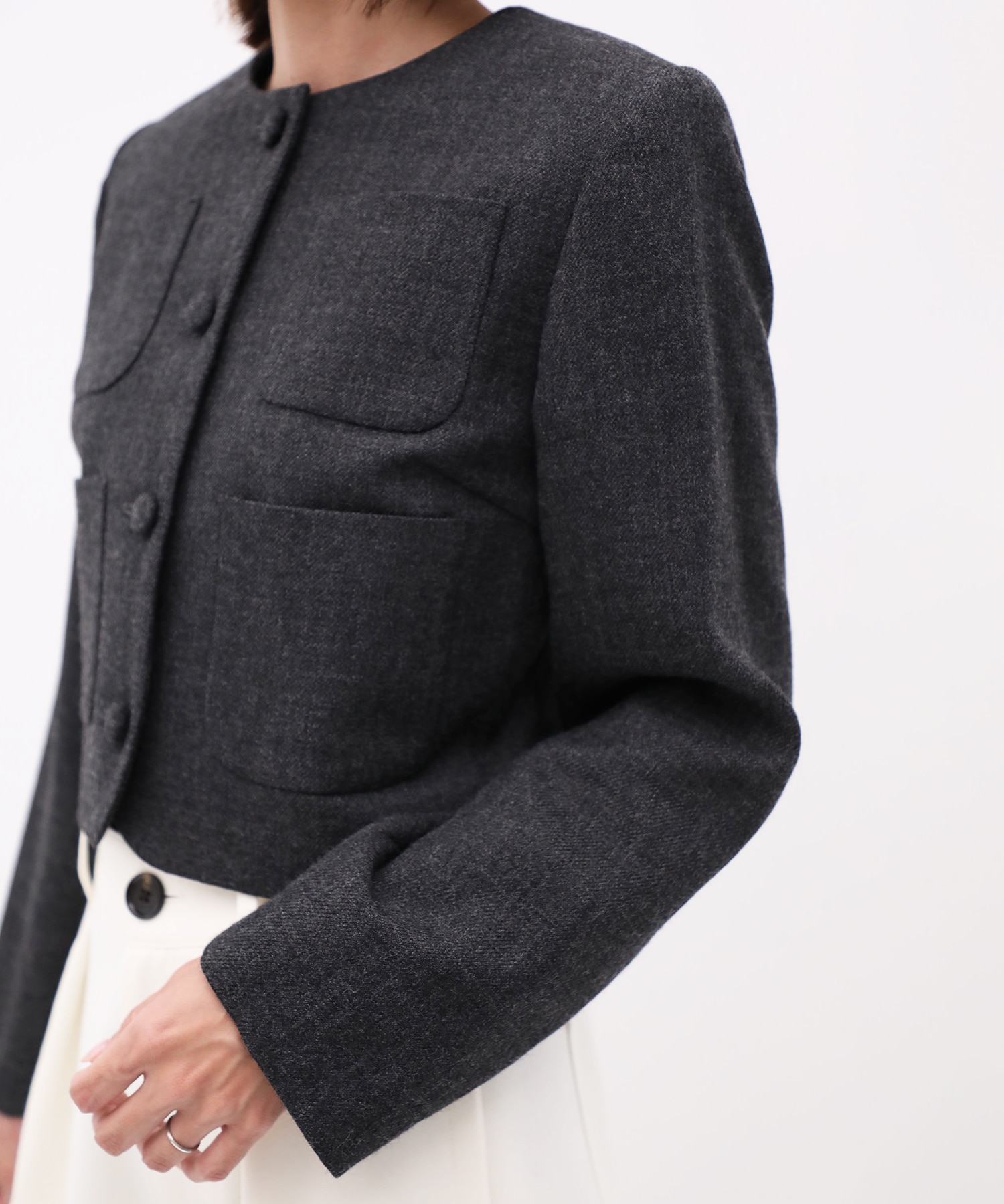 Wool Boxy Jacket CITY TOKYO