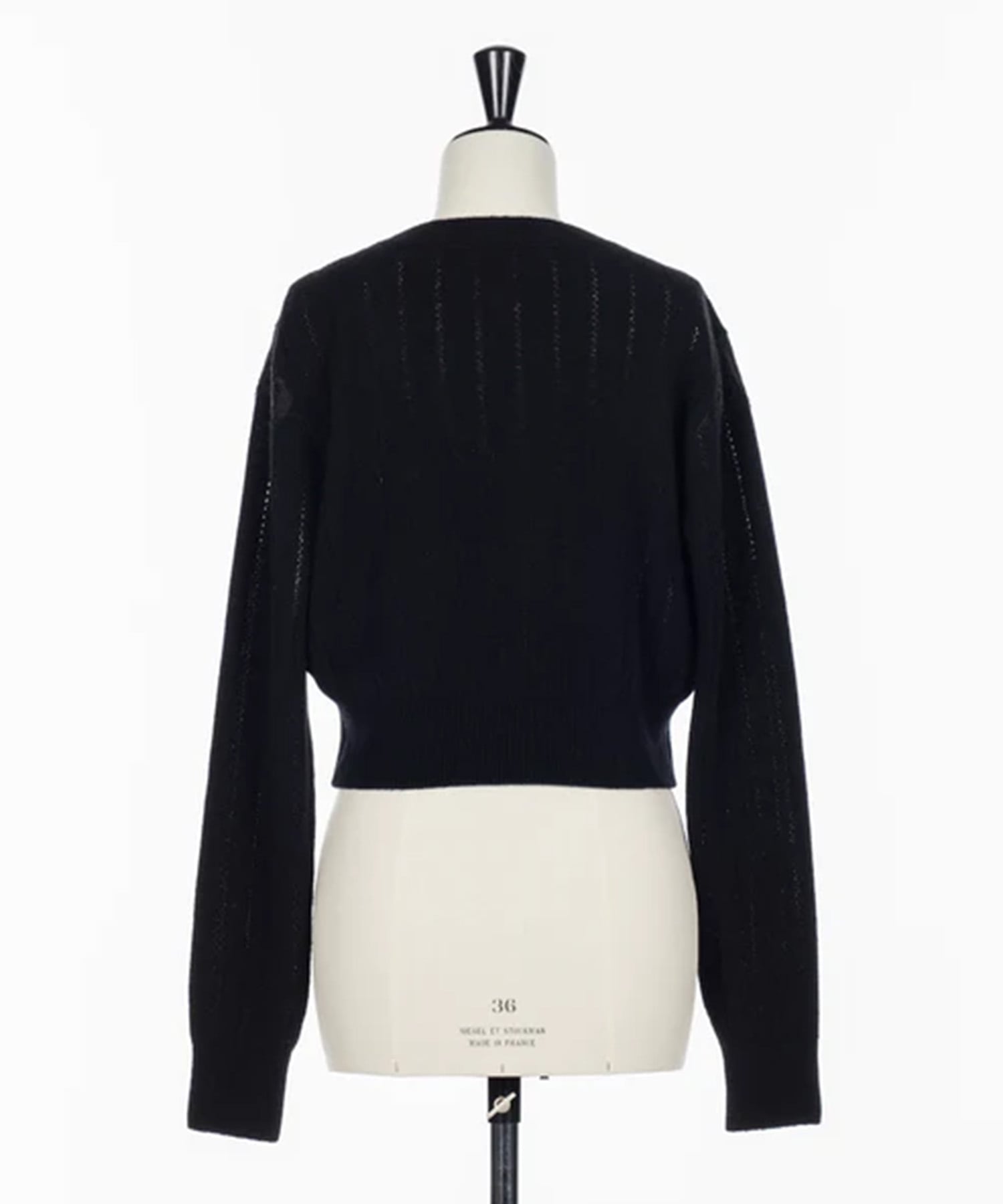 HAIRY LACE PANELED CROPPED PULLOVER FETICO