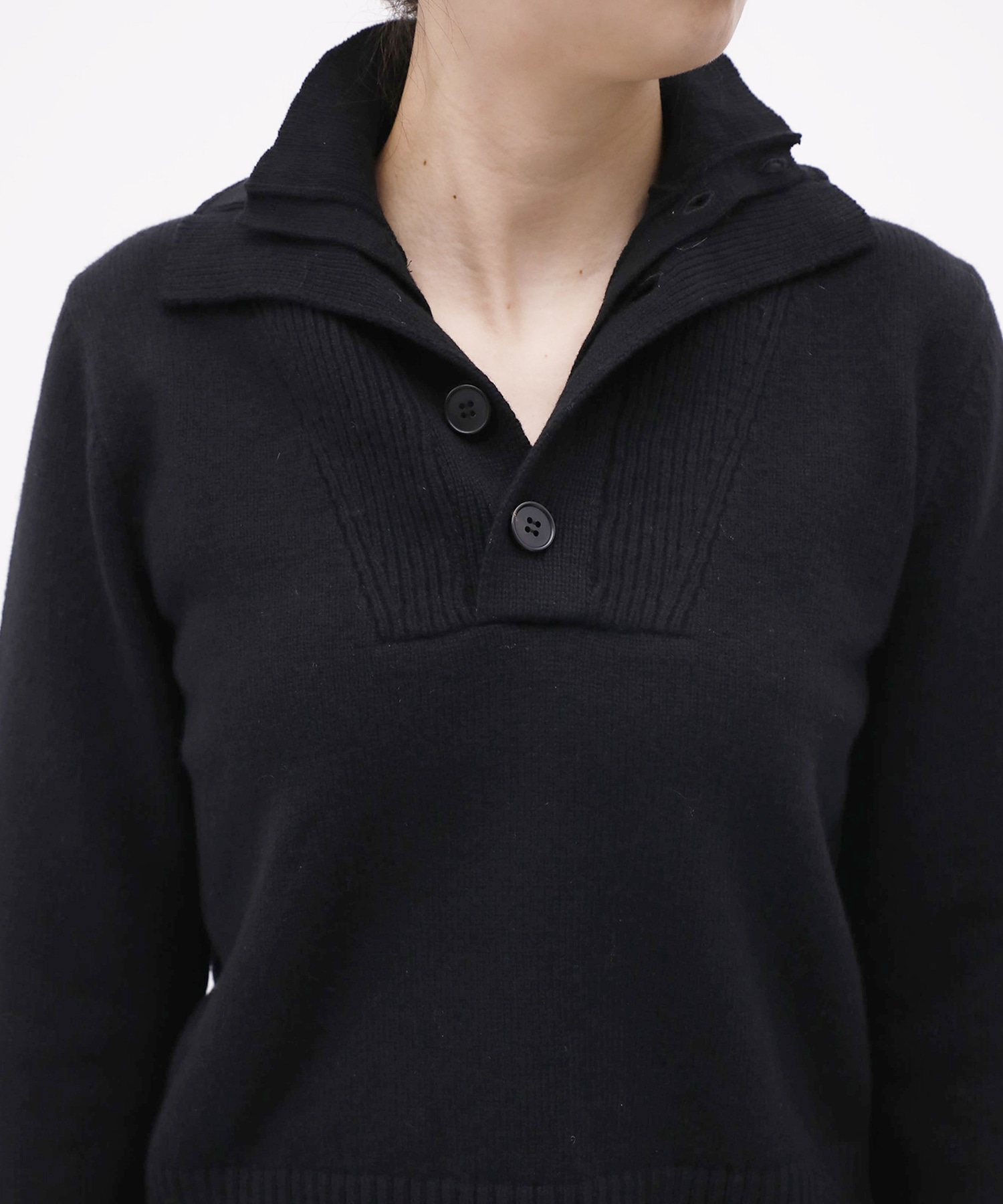 Lams Wool Knit Pullover KEISUKEYOSHIDA
