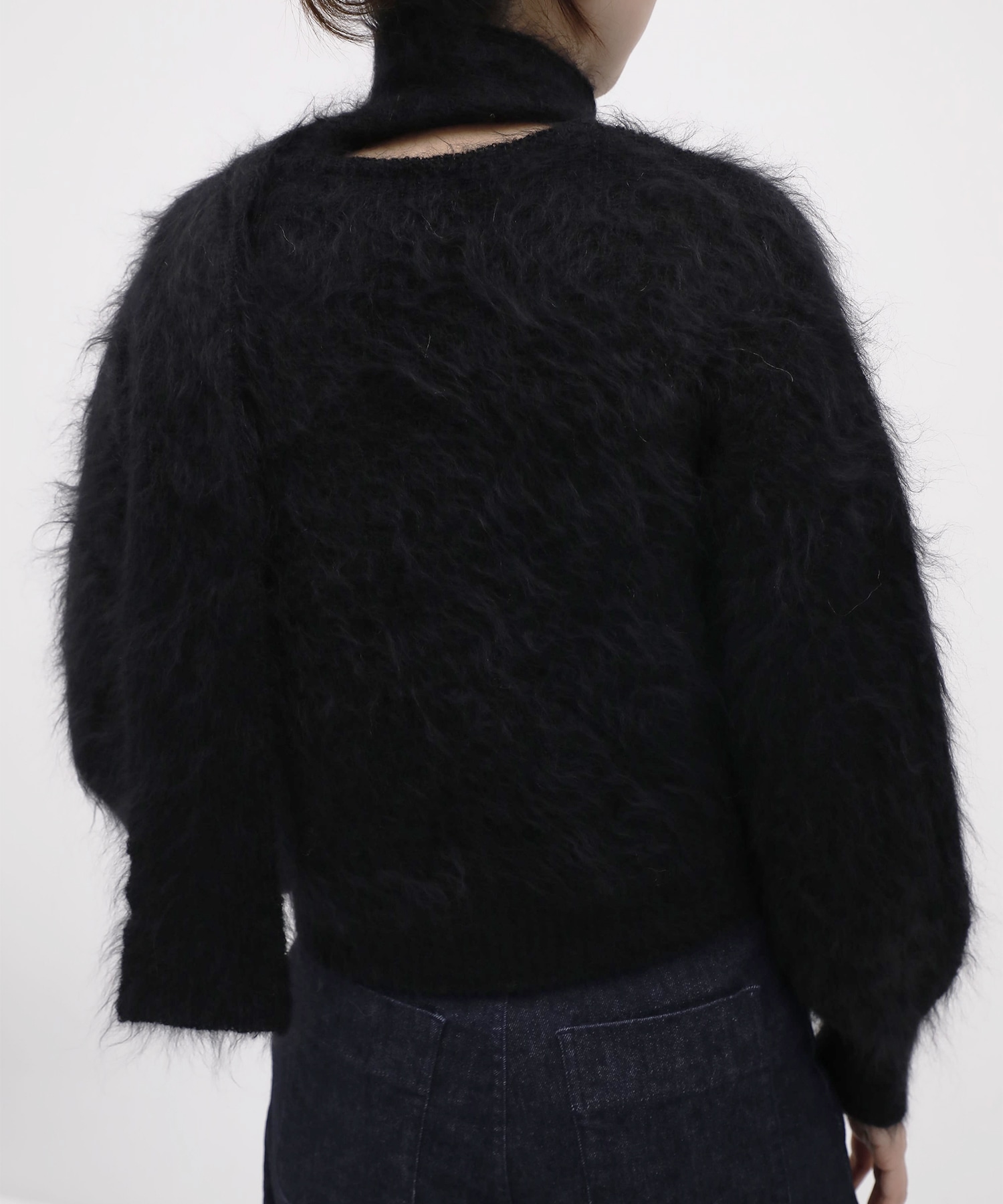 Mohair Knit Cardigan Cropped KEISUKEYOSHIDA