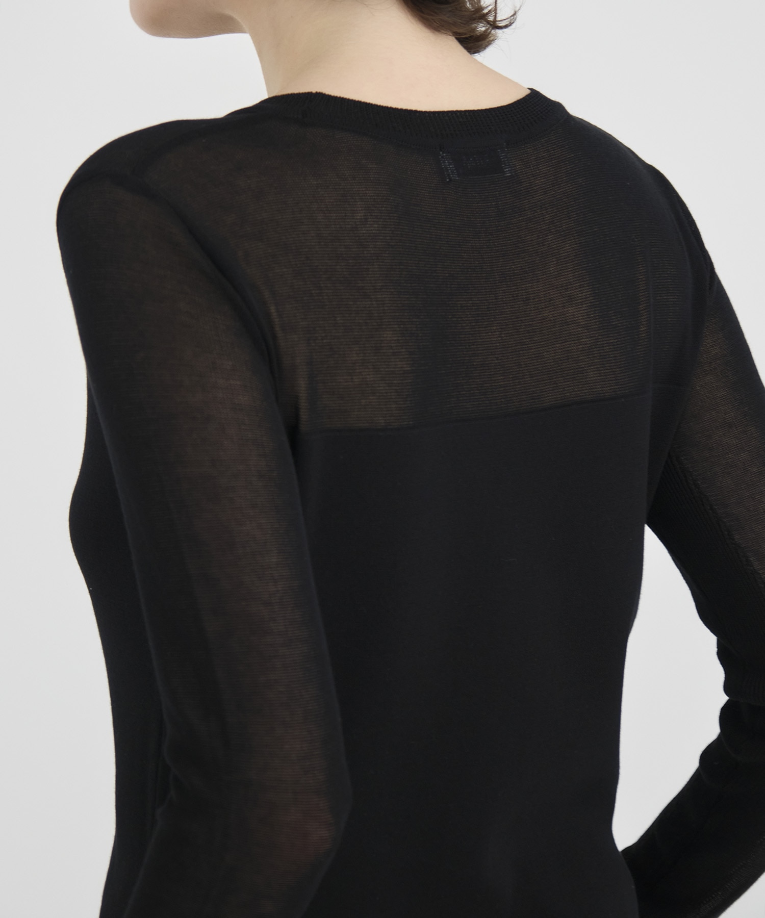 Sheer line Knit Tops RITAN
