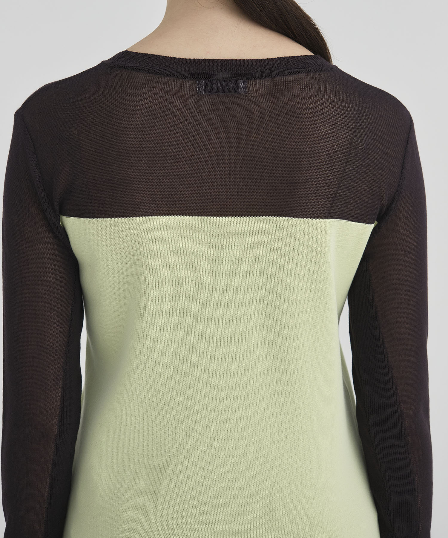 Sheer line Knit Tops RITAN