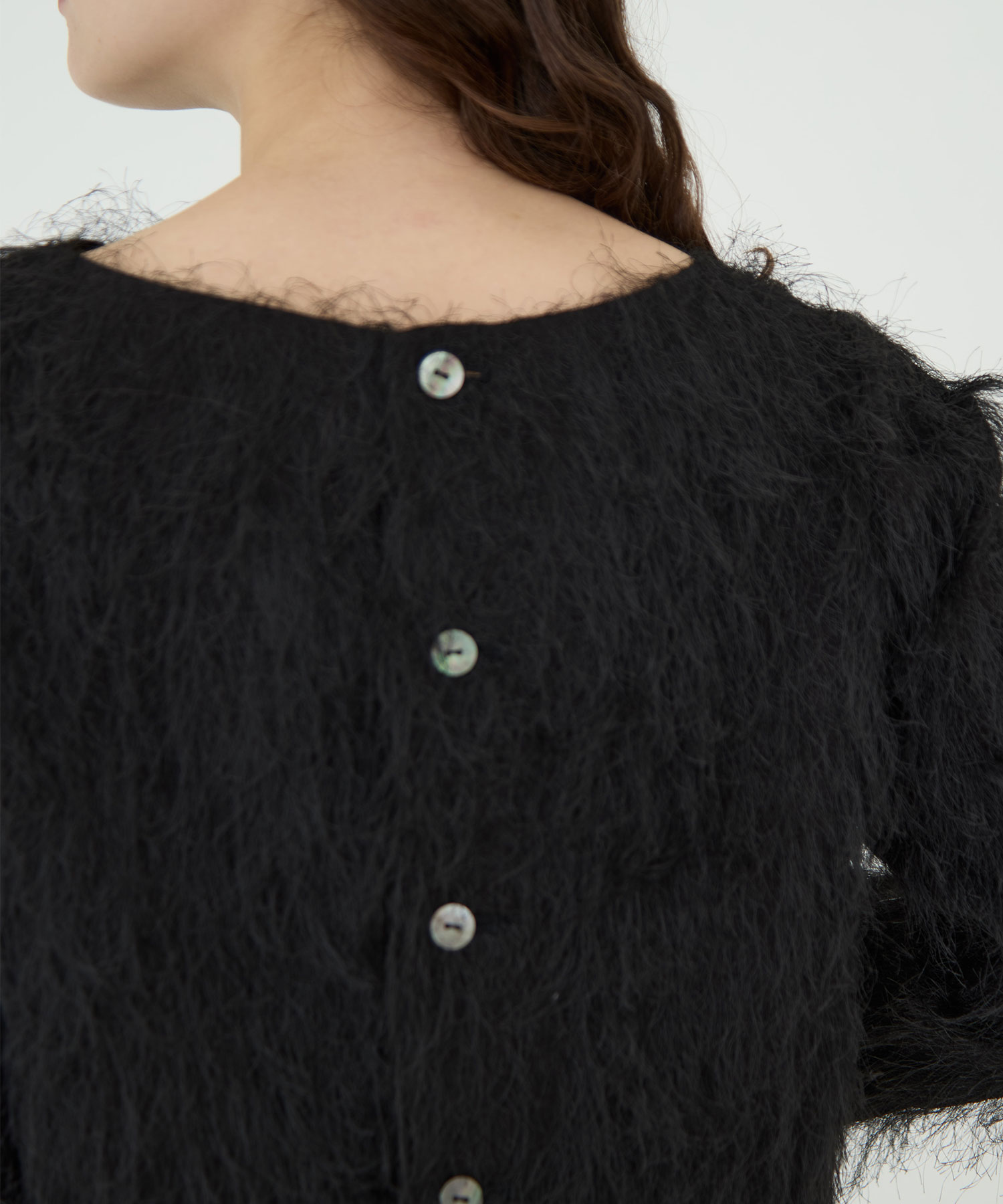 Shaggy Jacquard Tops RITAN