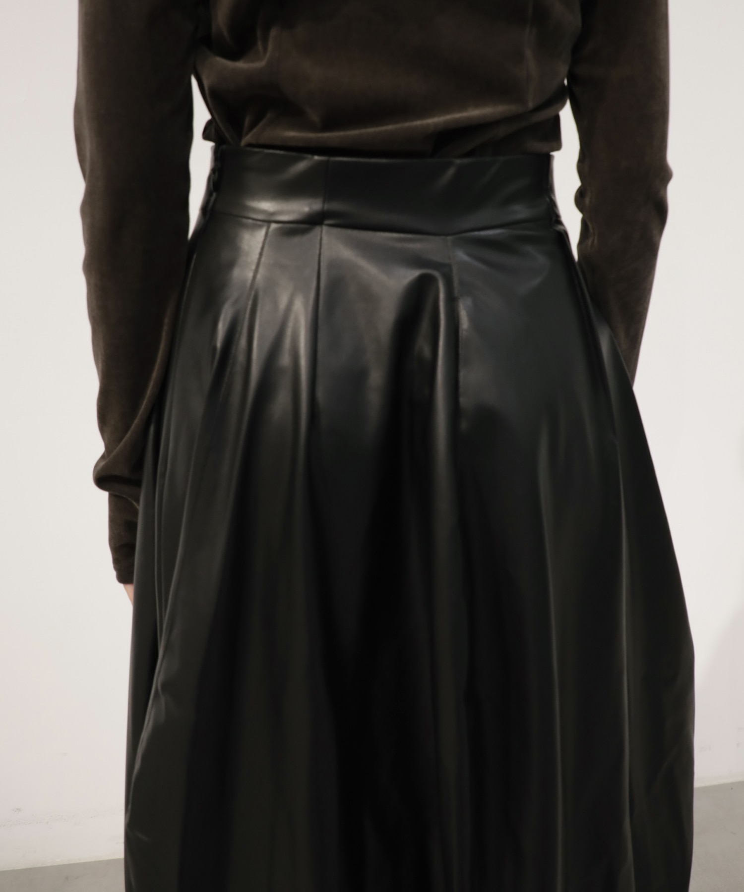Arch Pattern Leather Skirt RITAN