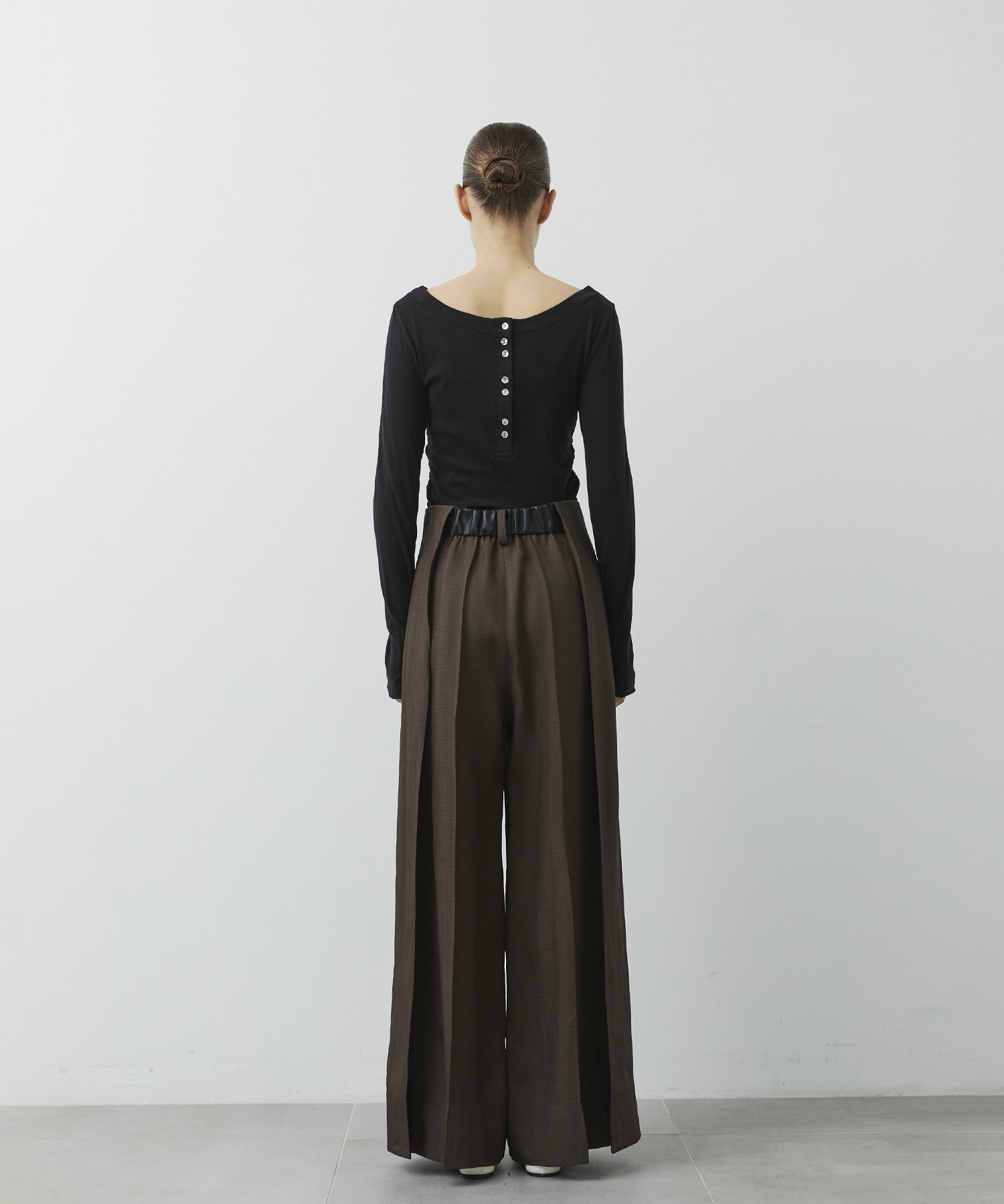Viscose Twill Flare Trousers CITY TOKYO