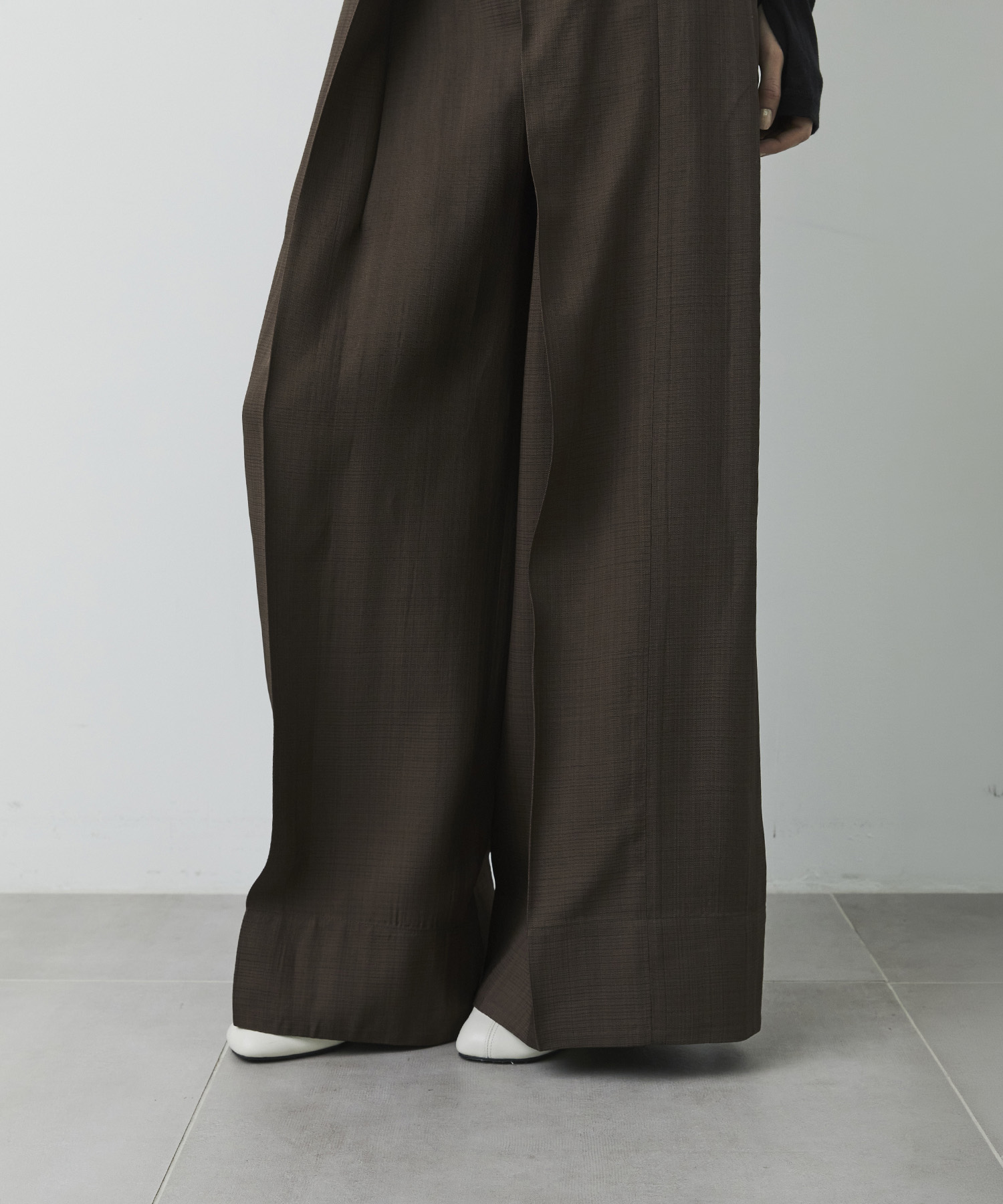 Viscose Twill Flare Trousers CITY TOKYO