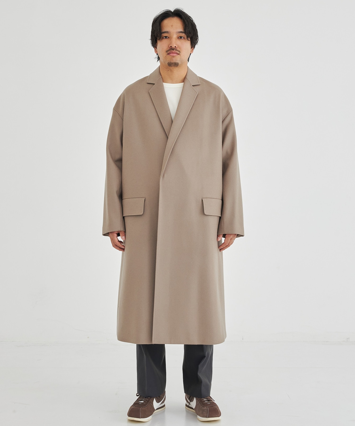 THE RERACS◇18SS/LOOSE CHESTER FIELD COAT/チェスターコート/46 ...
