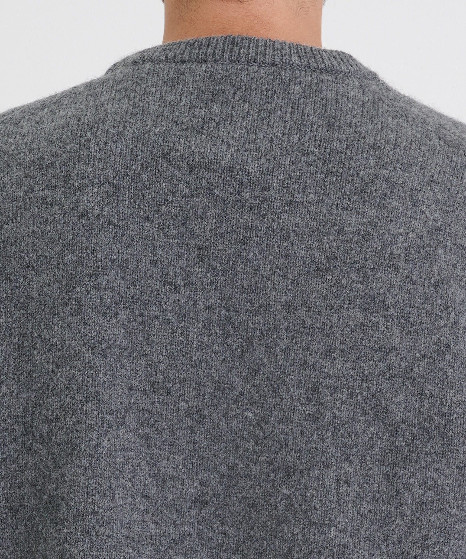 WOOL MOHAIR CREWNECK SWEATER ｜ ATON