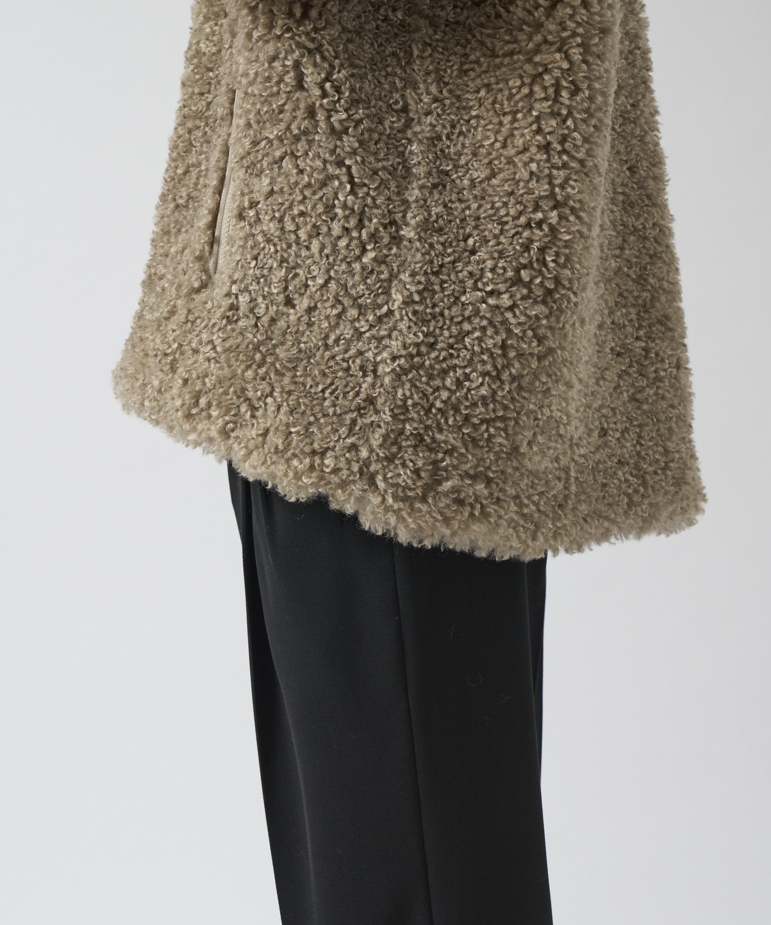 S.C.Fur Jacket - Poly Curly Fur NEEDLES