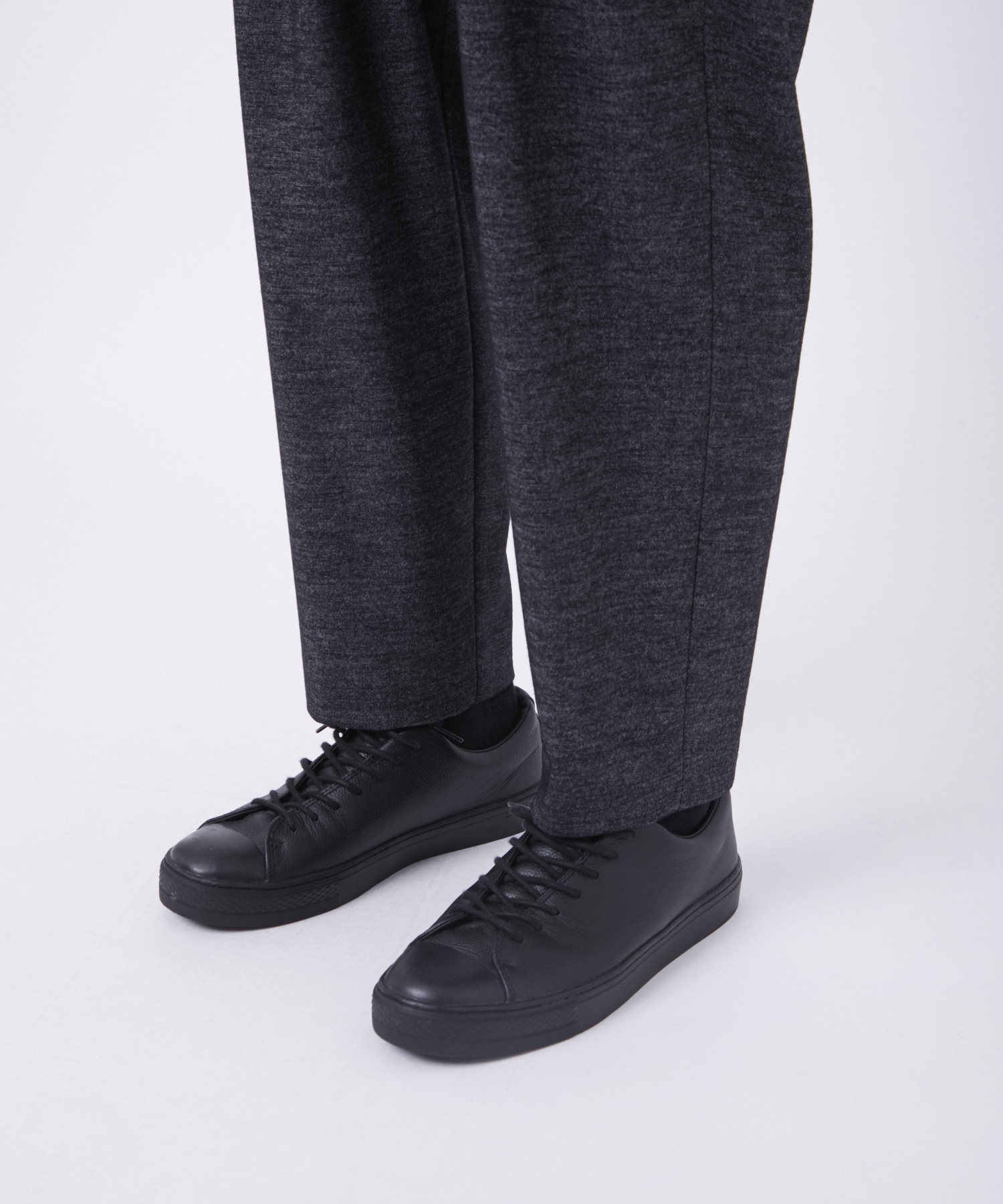 Washable Tweedy Jersey Wide Tapered Pants THE TOKYO