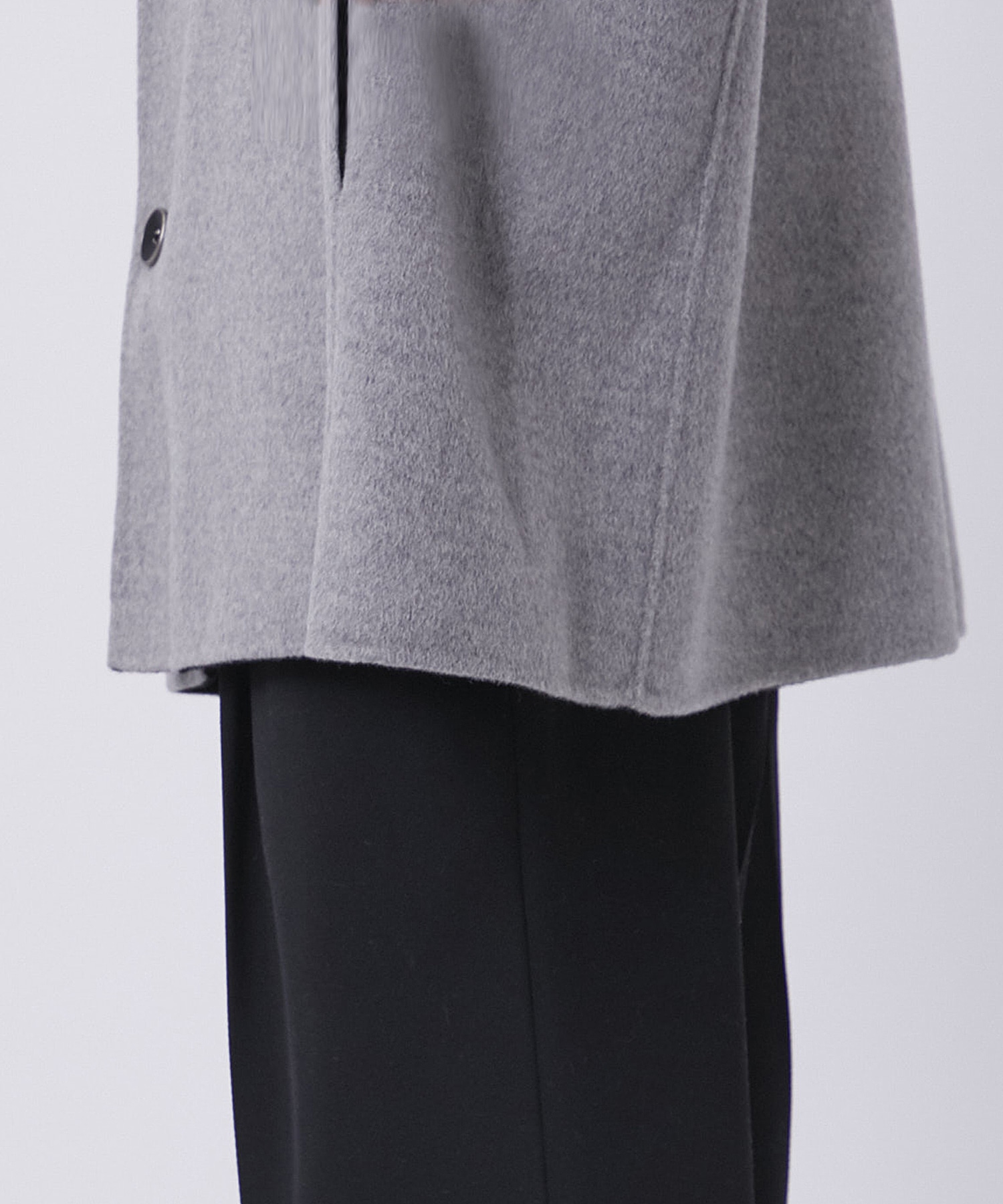 CASHMERE REVERSIBLE SHORT COAT THE PERMANENT EYE