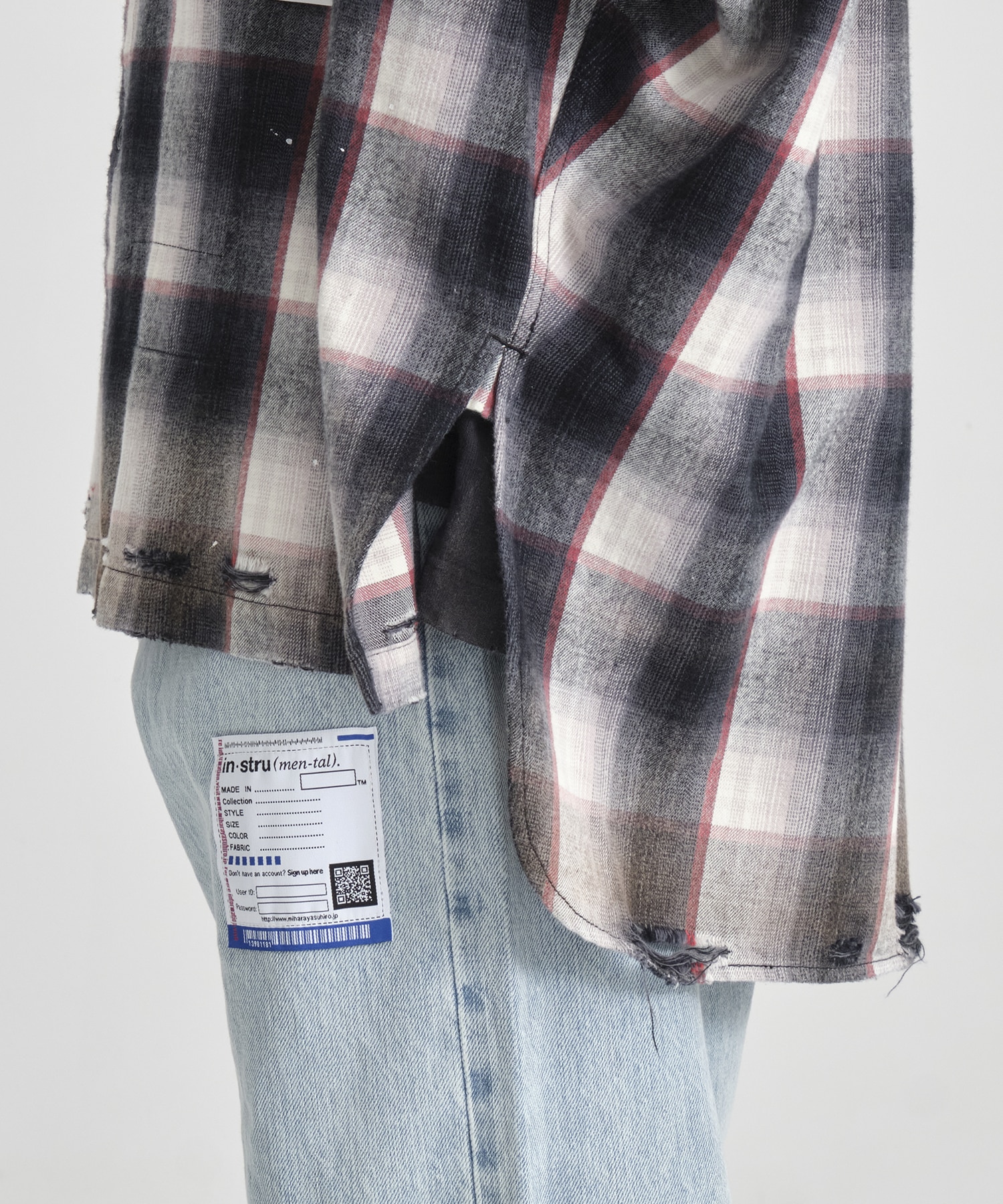 VINTAGE LIKE CHECH L/S SHIRTS Maison MIHARA YASUHIRO