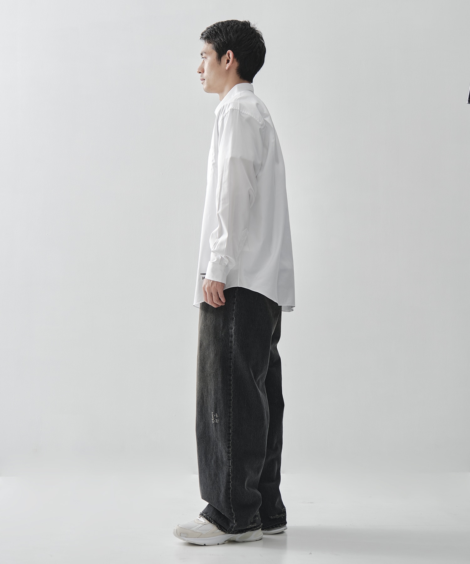 【コムデギャルソンオム】綿ブロード L/S Shirts COMME des GARCONS HOMME