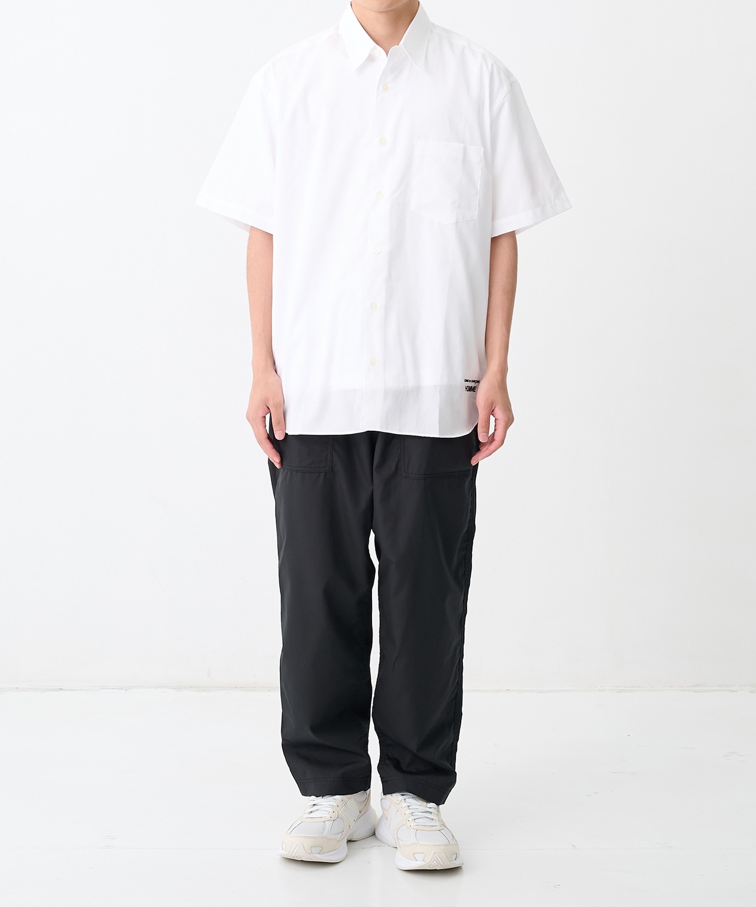 【コムデギャルソンオム】綿ブロード S/S Shirts COMME des GARCONS HOMME