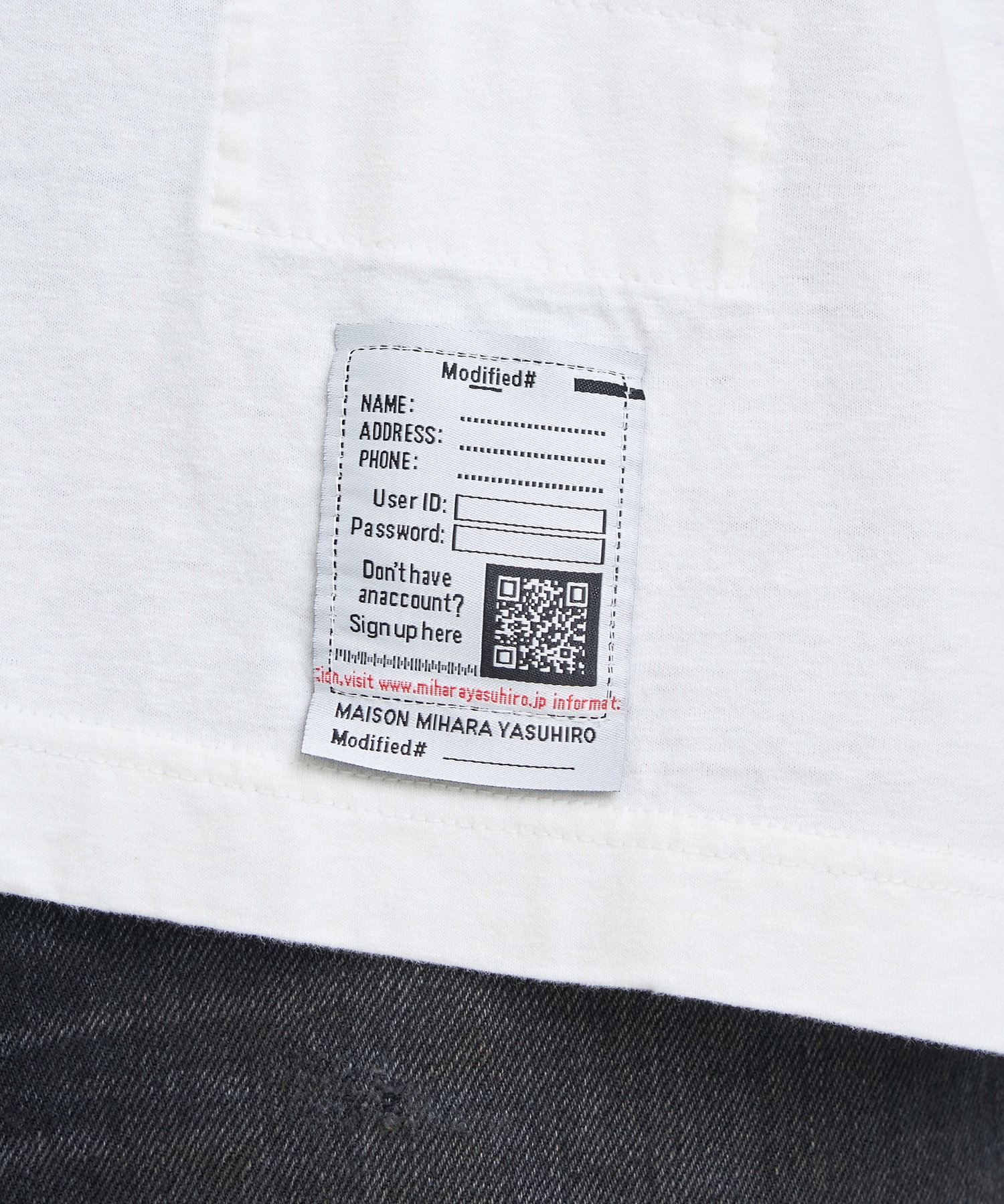 DOG PRINTED TEE Maison MIHARA YASUHIRO