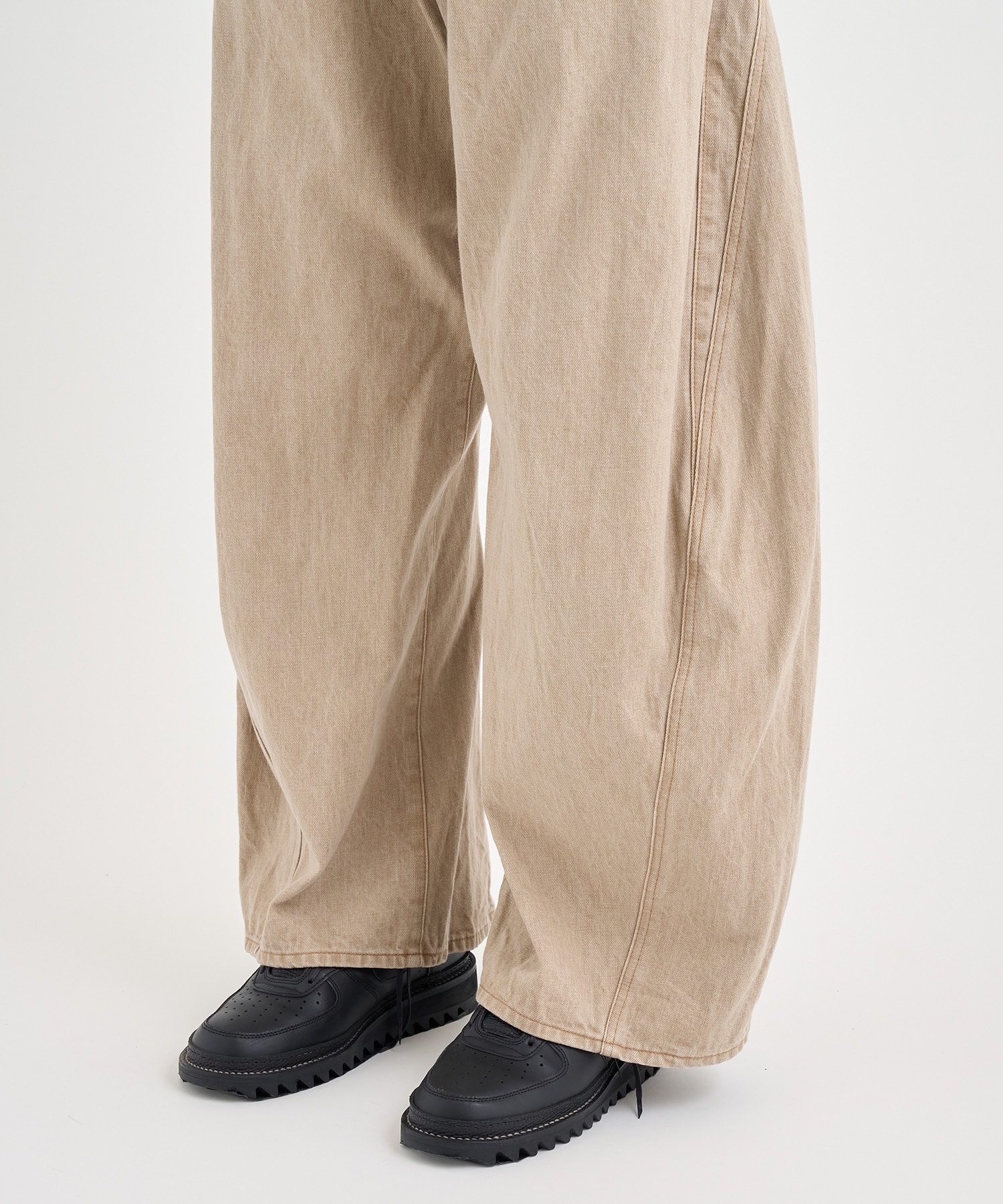 3D cutting denim pants 