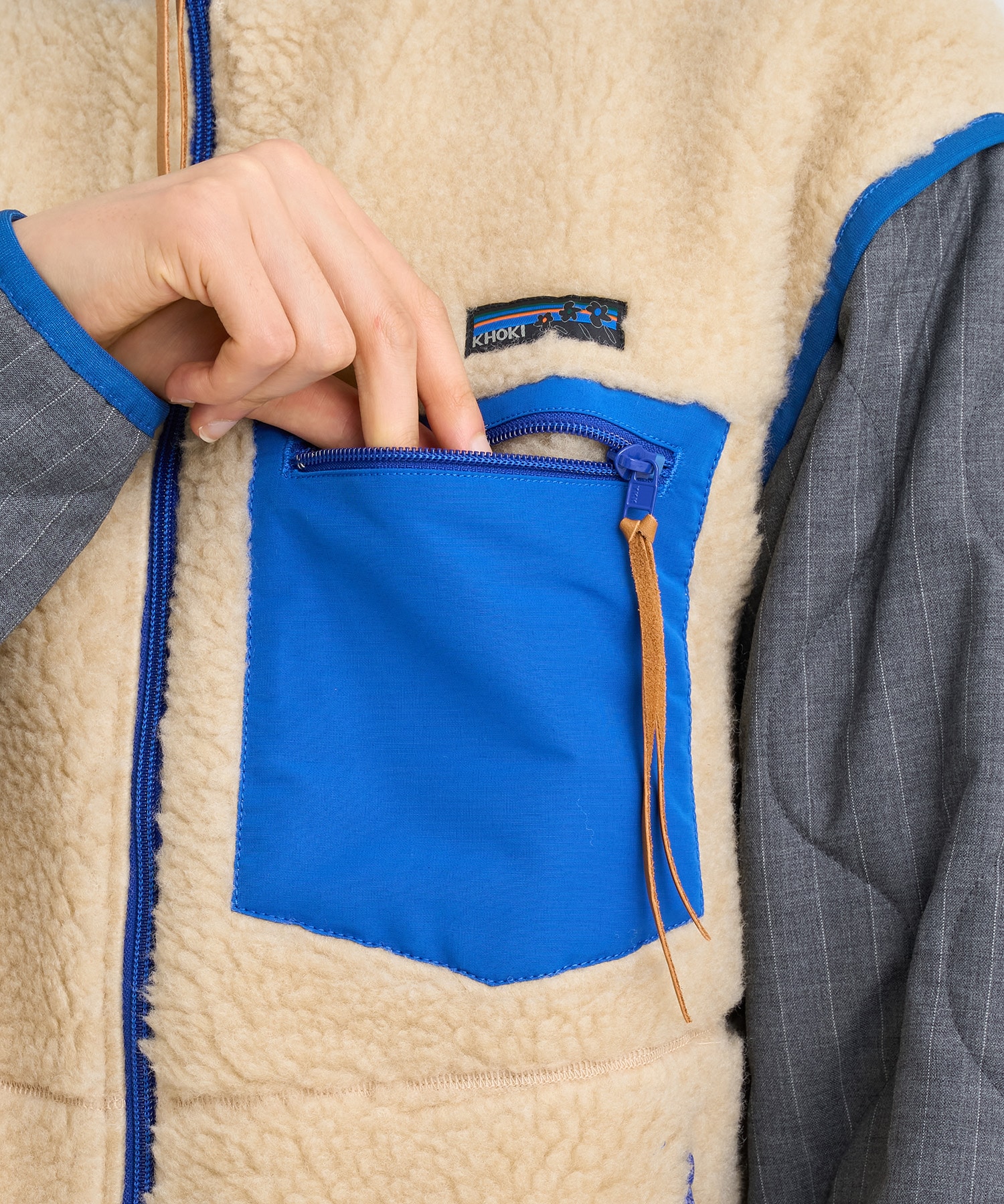 Freece-texture jacket 