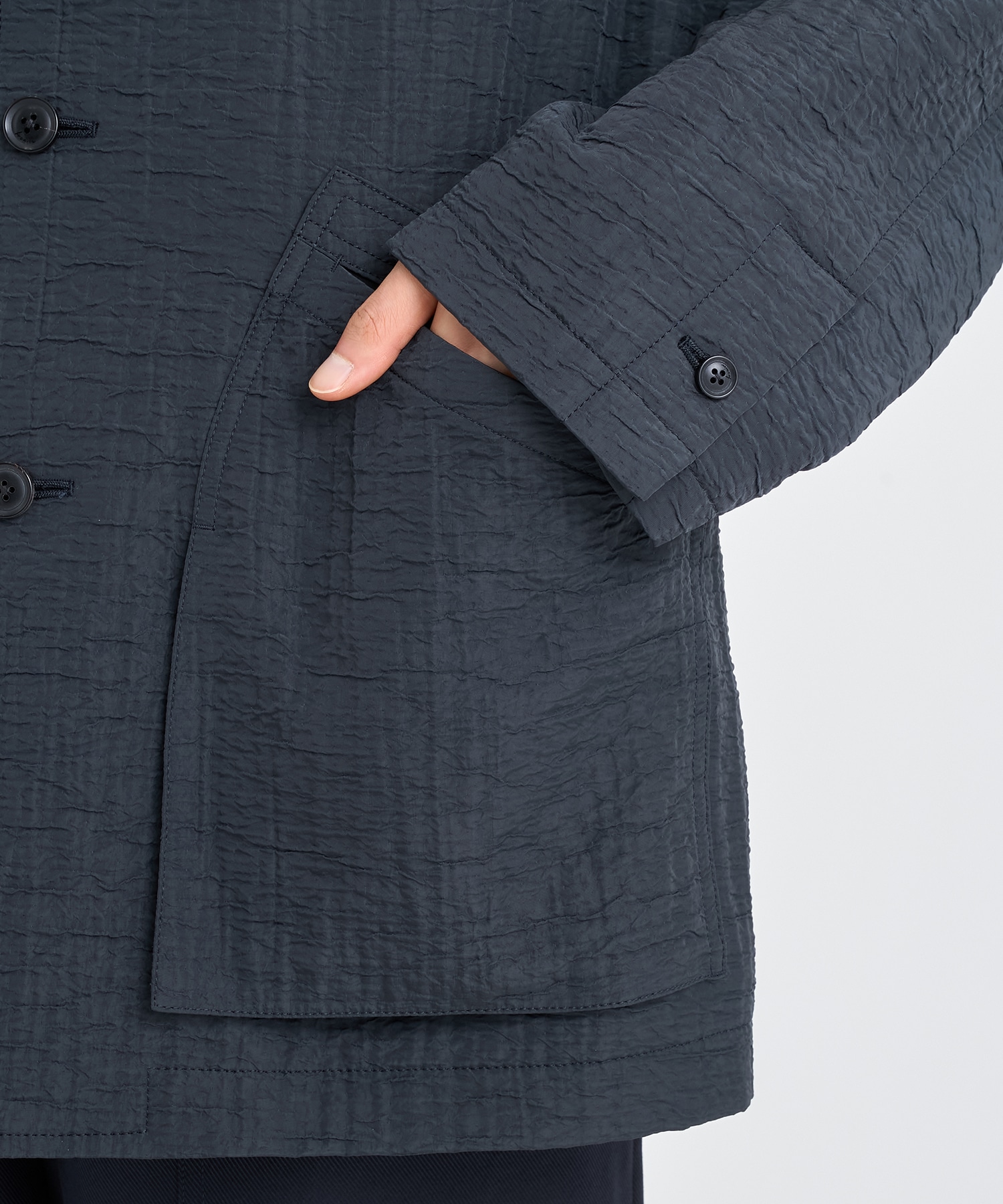 LEATHER -COLLAR JACKET IRENISA