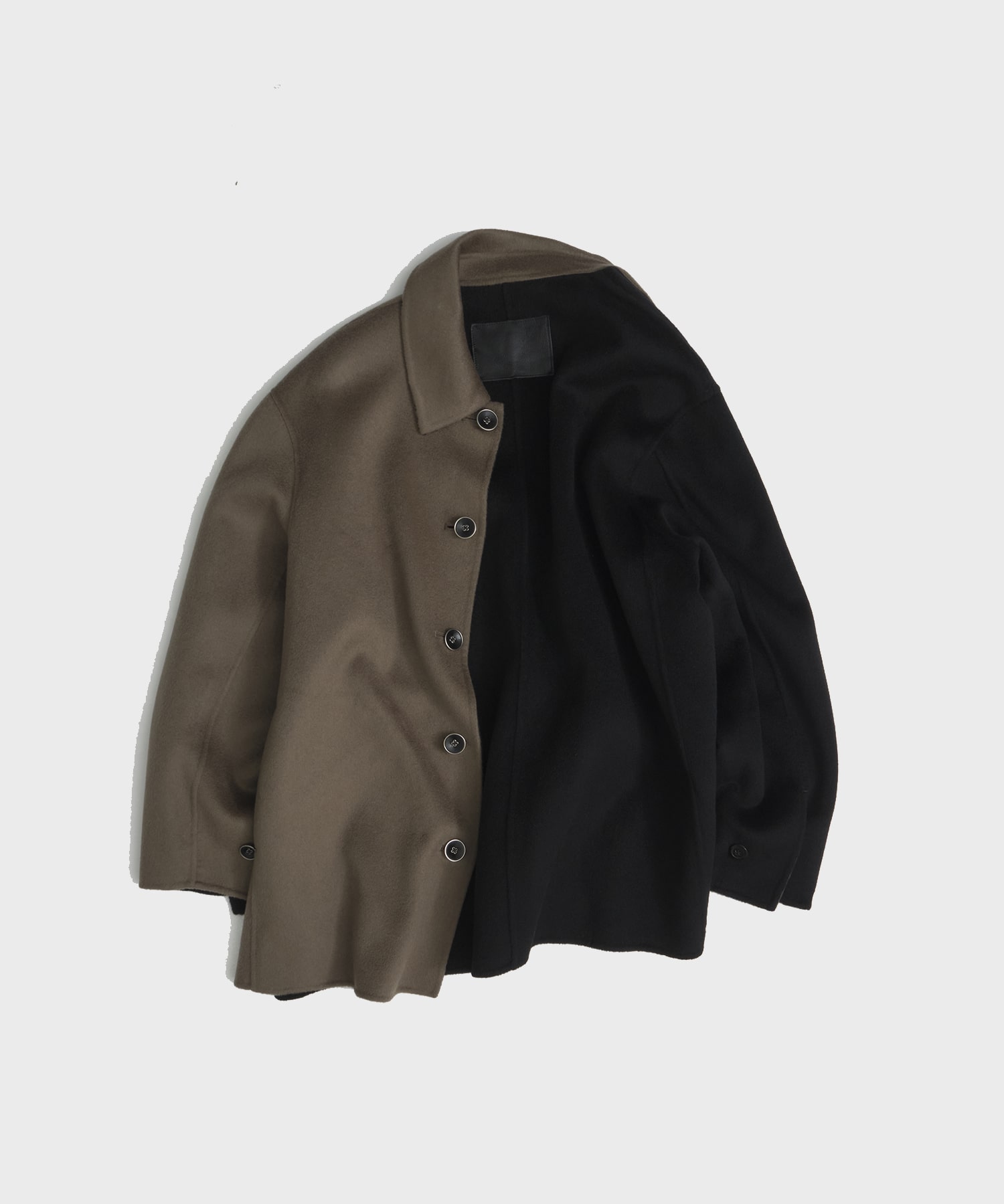 【MENS】CASHMERE REVERSIBLE SHORT COAT CASHMERE CASHMERE