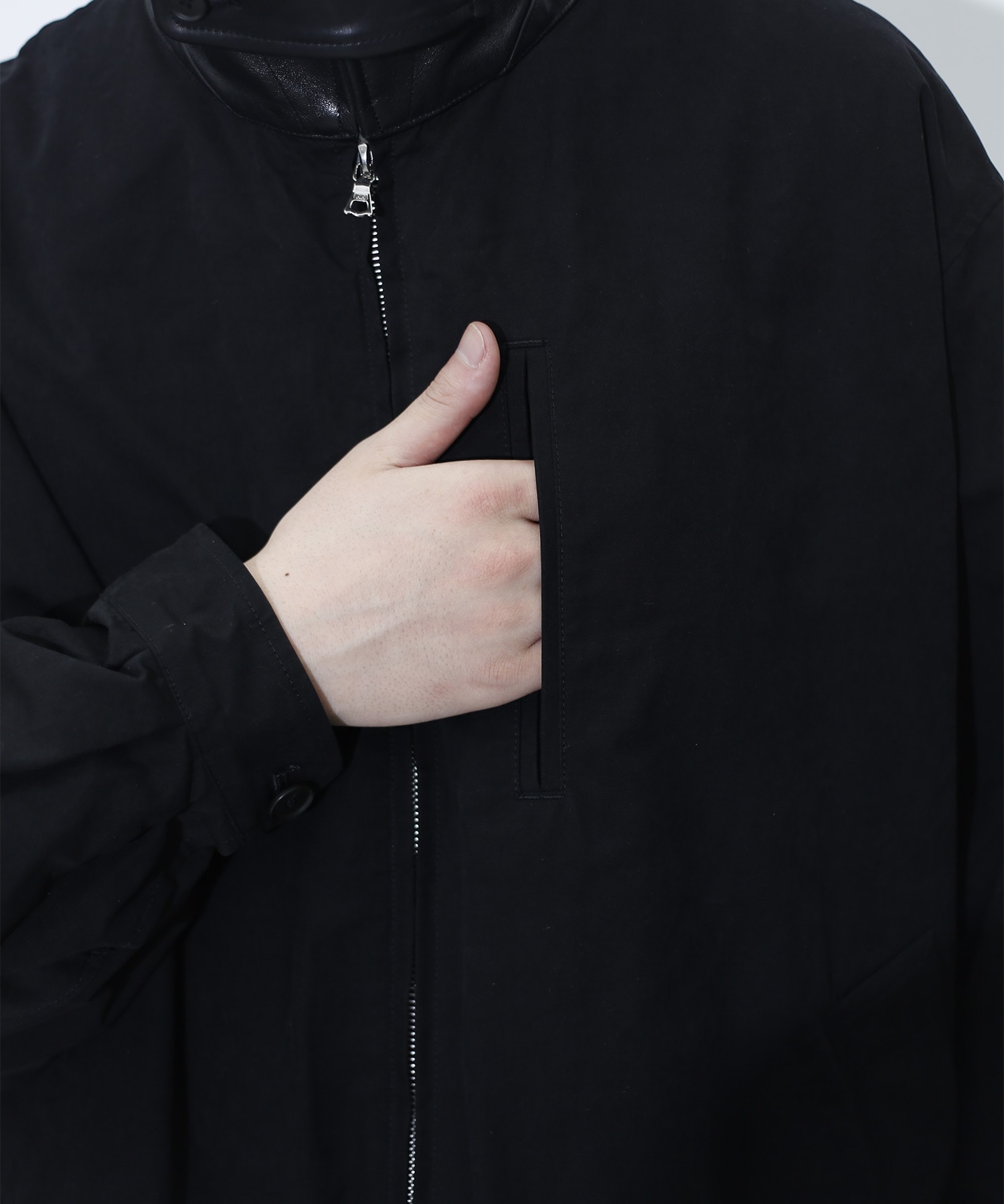 【シュタイン】ST.1576 DETATCHABLE COLLAR RESIN-FINISH COTTON JACKET ssstein