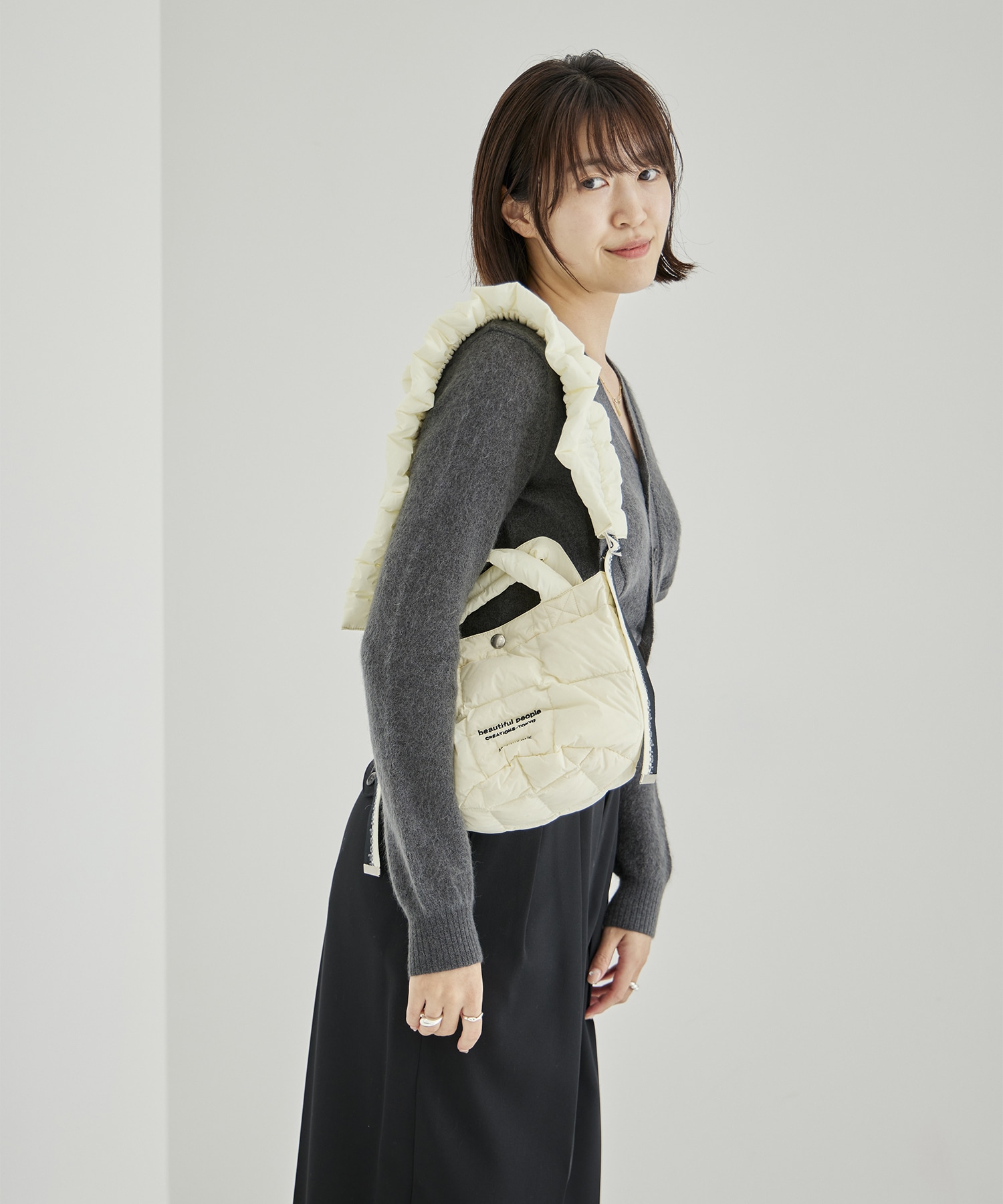 別注 PATTED MINI TOTE SHOULDER BAG beautiful people