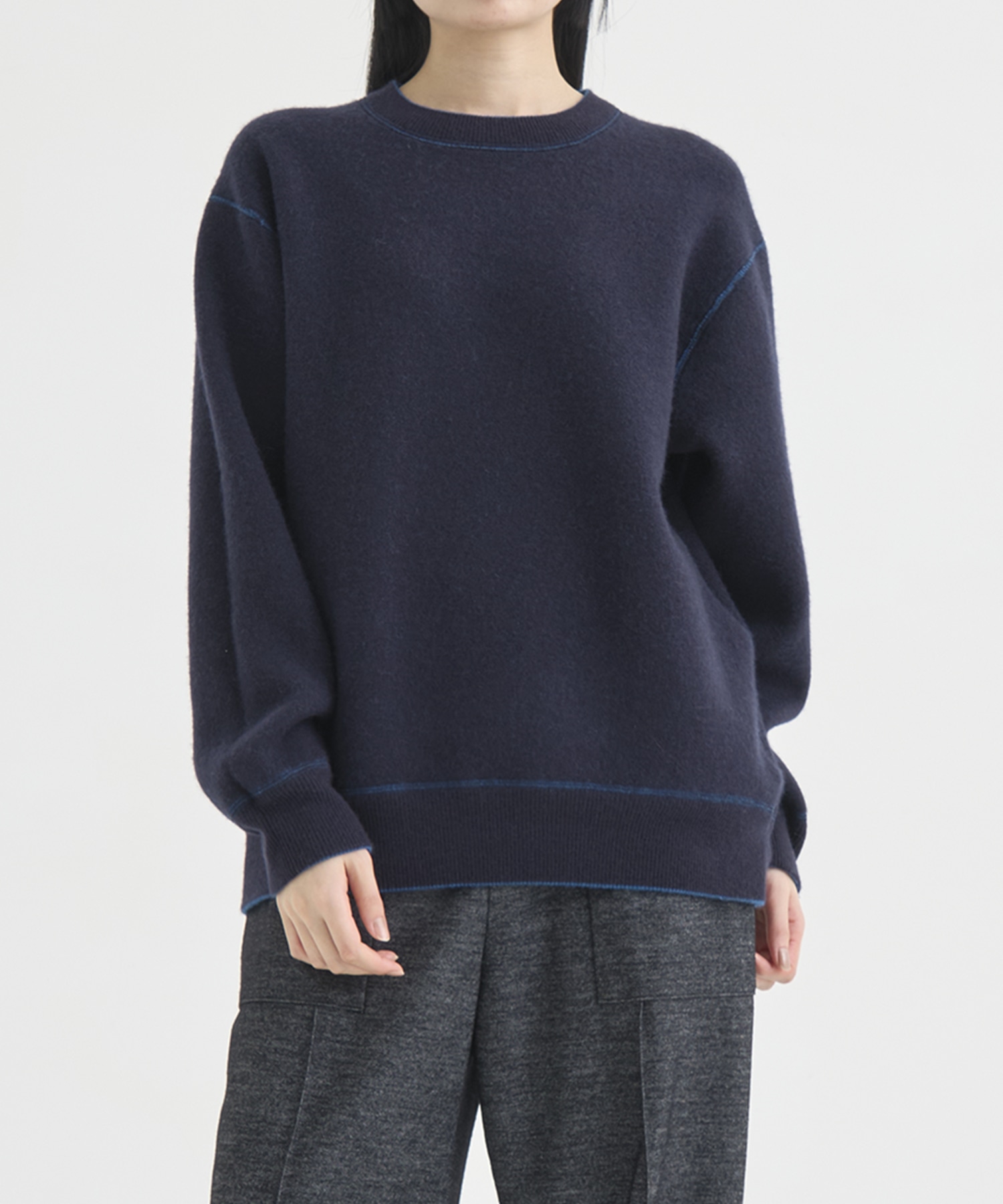 CASHMERE REVERSIBLE PULLOVER THE TOKYO