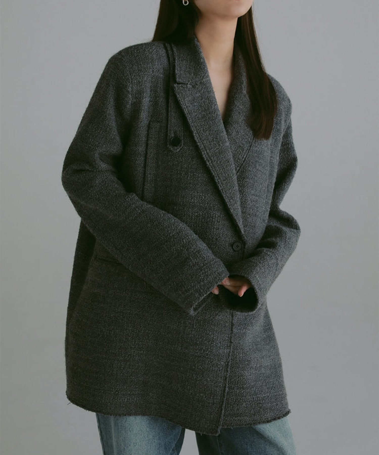 slab tweed classic jacket Louren